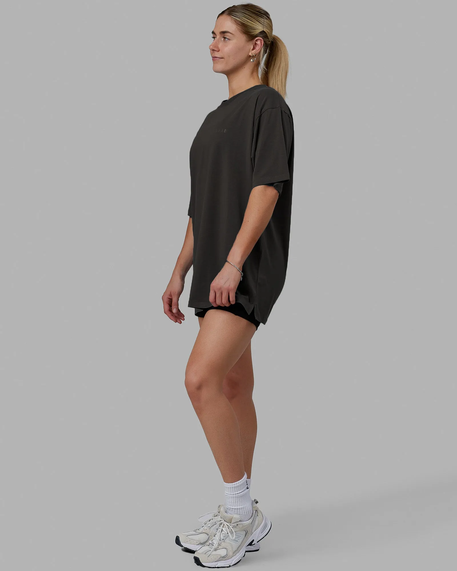 Unisex Deluxe PimaFLX Tee Oversize - Pirate Black sold by LSKD product image thumbnail 5