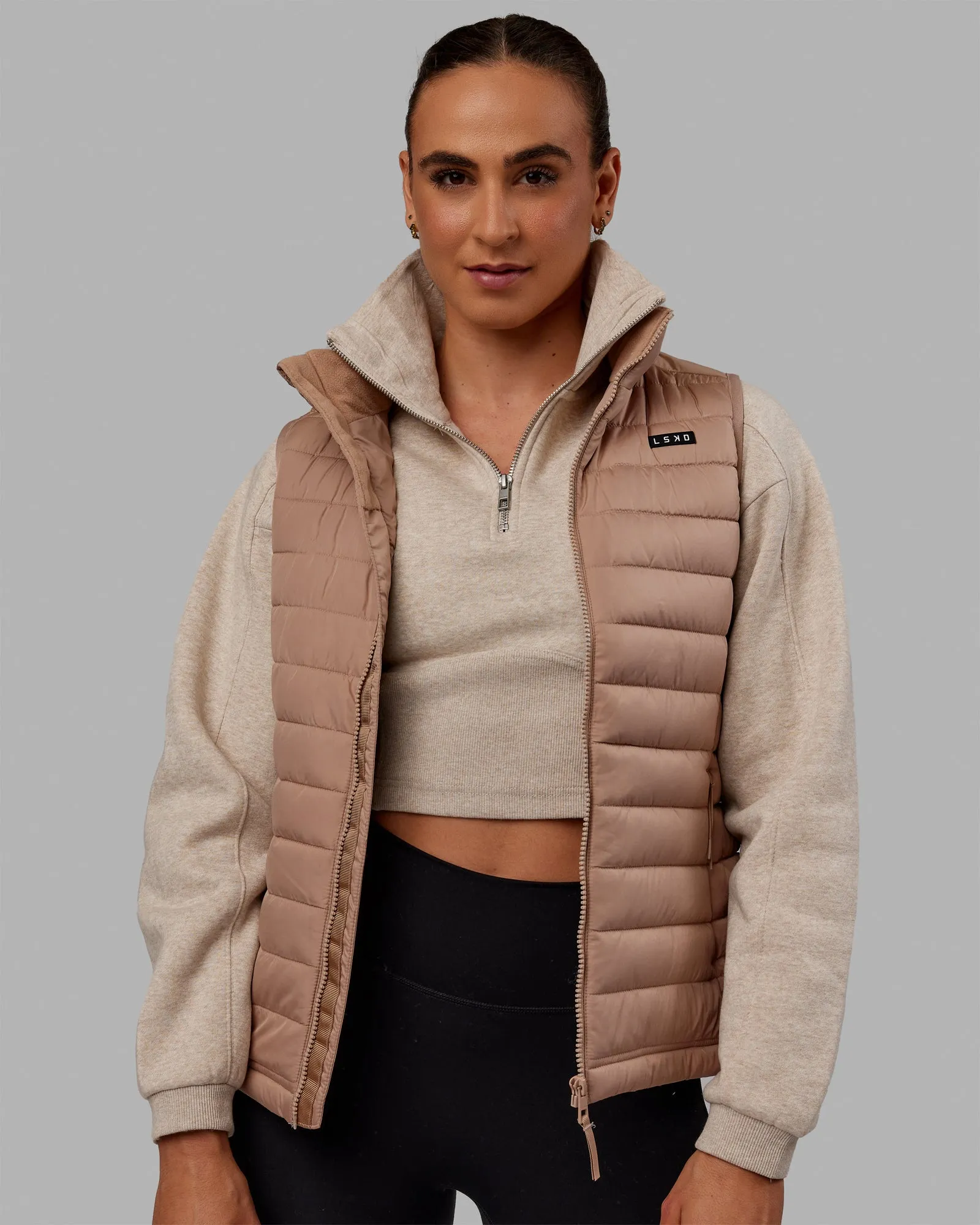 All Day Puffer Vest - Desert sold by LSKD product image thumbnail 5
