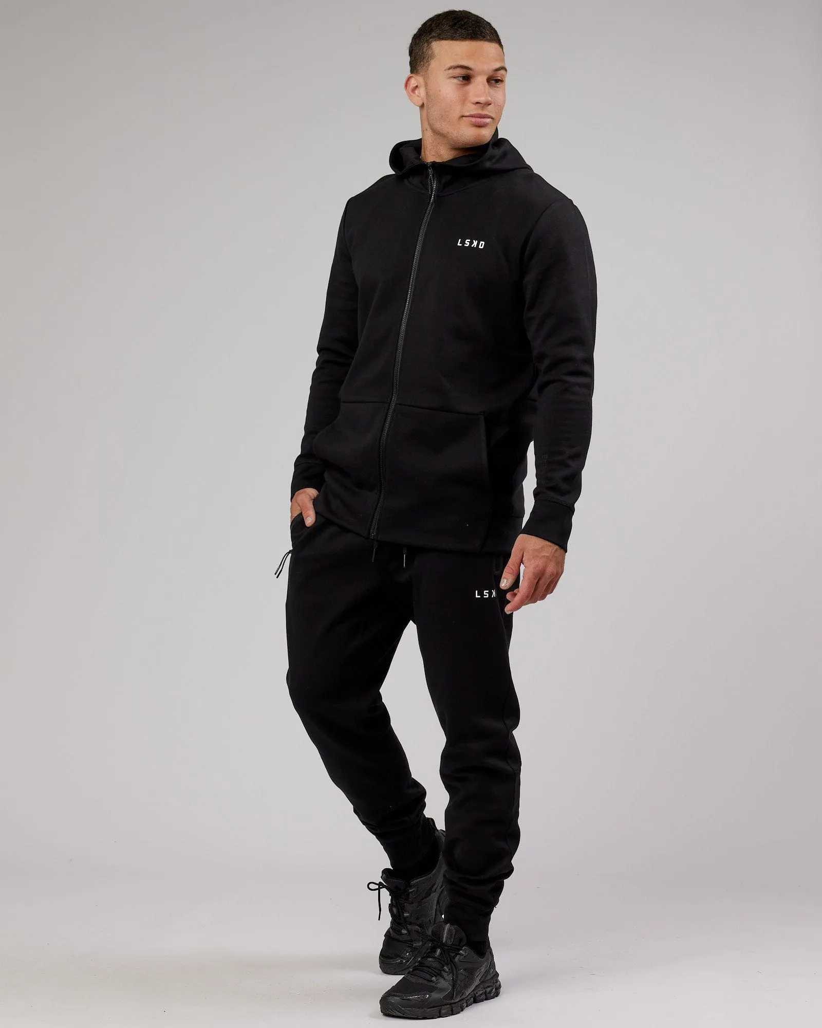 Athlete ForgedFleece Zip Up Hoodie - Black sold by LSKD product image thumbnail 4