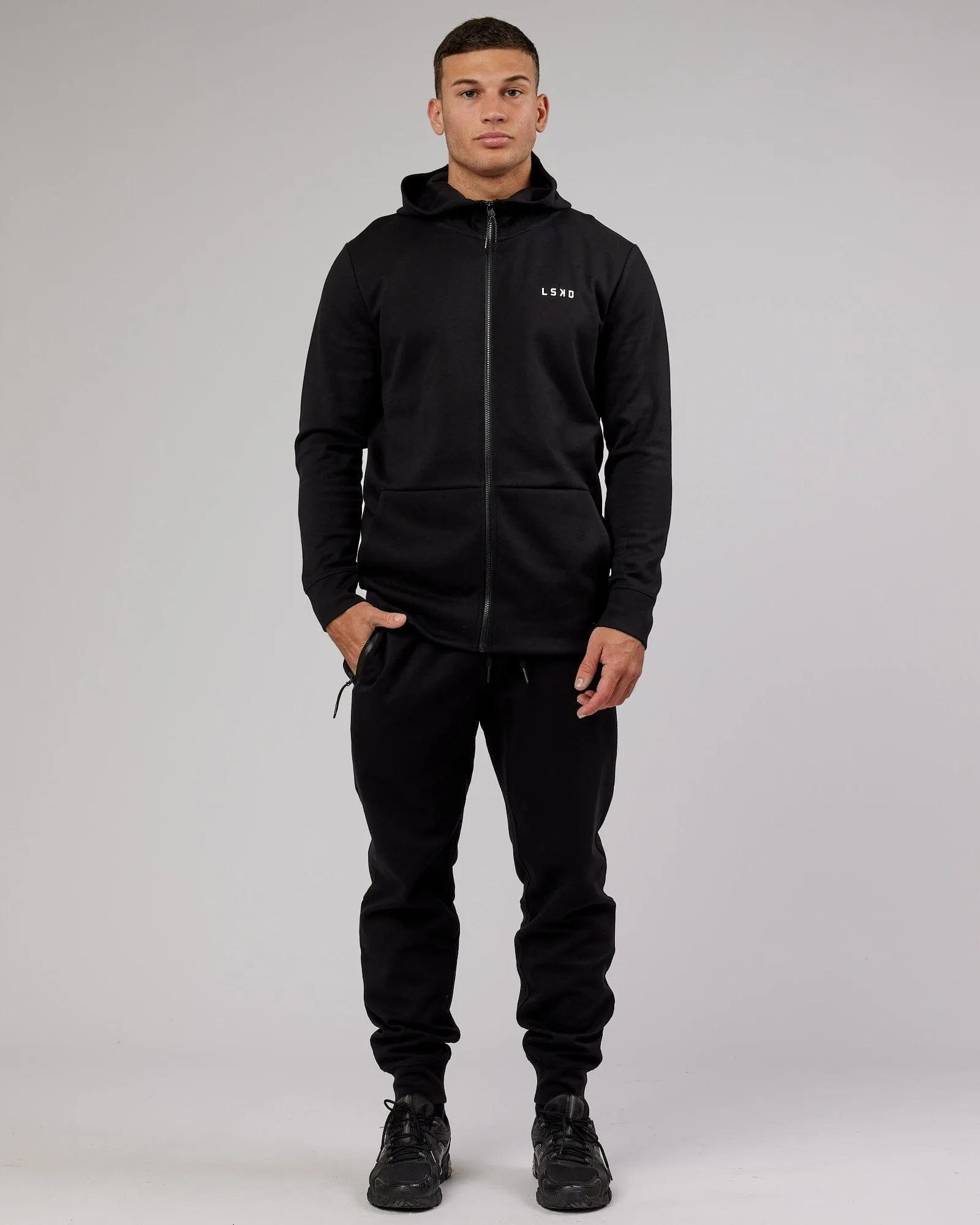 Athlete ForgedFleece Zip Up Hoodie - Black sold by LSKD product image thumbnail 3