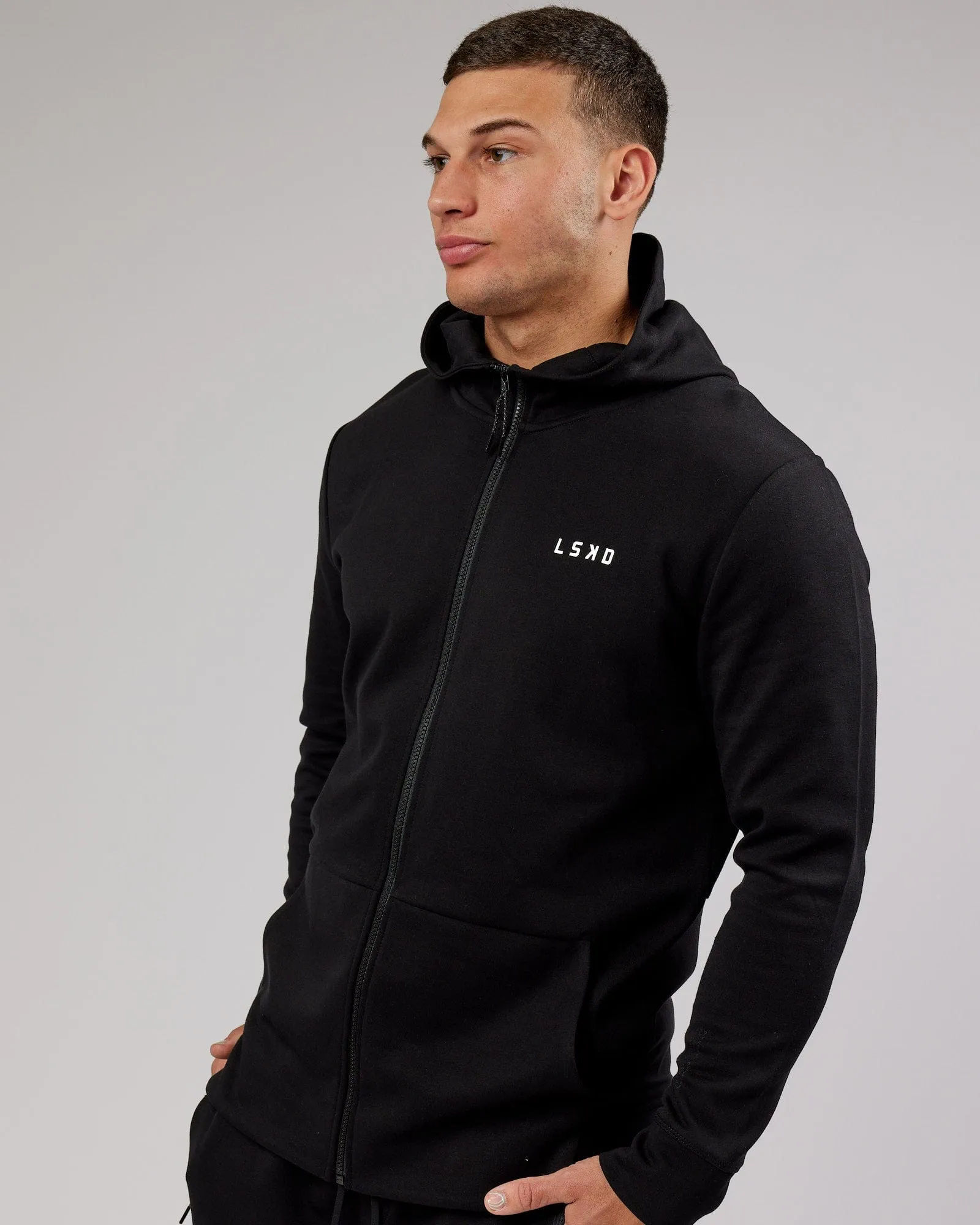 Athlete ForgedFleece Zip Up Hoodie - Black sold by LSKD