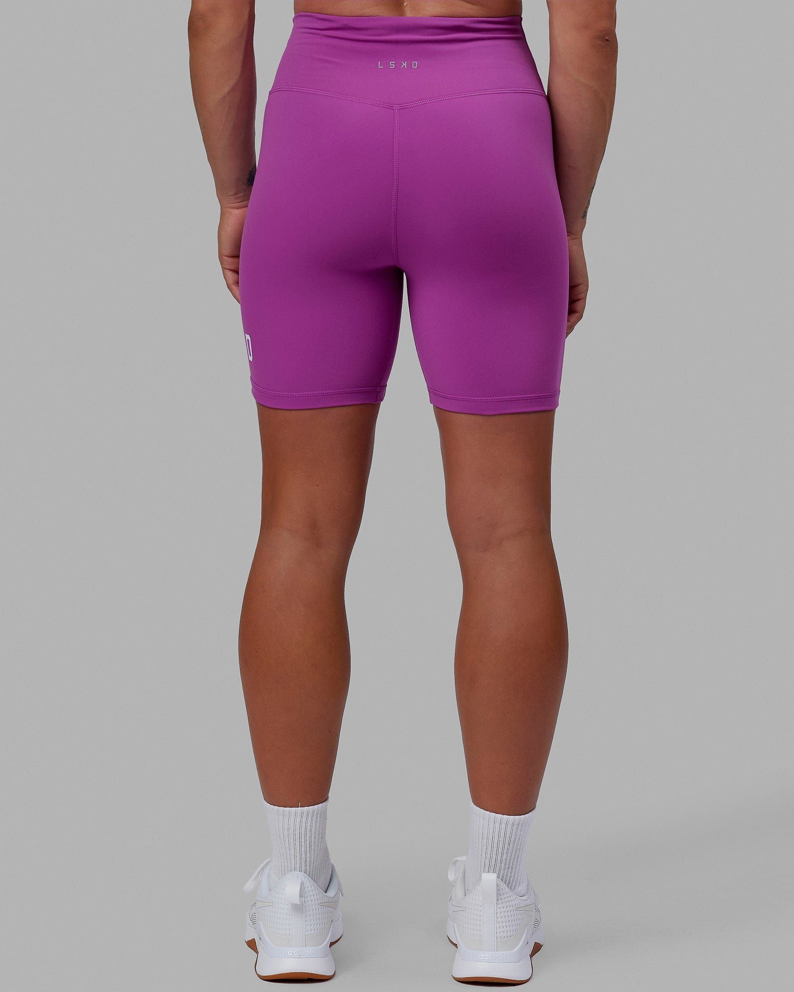 Evolved Mid Short Tights - Orchid-White sold by LSKD product image thumbnail 4
