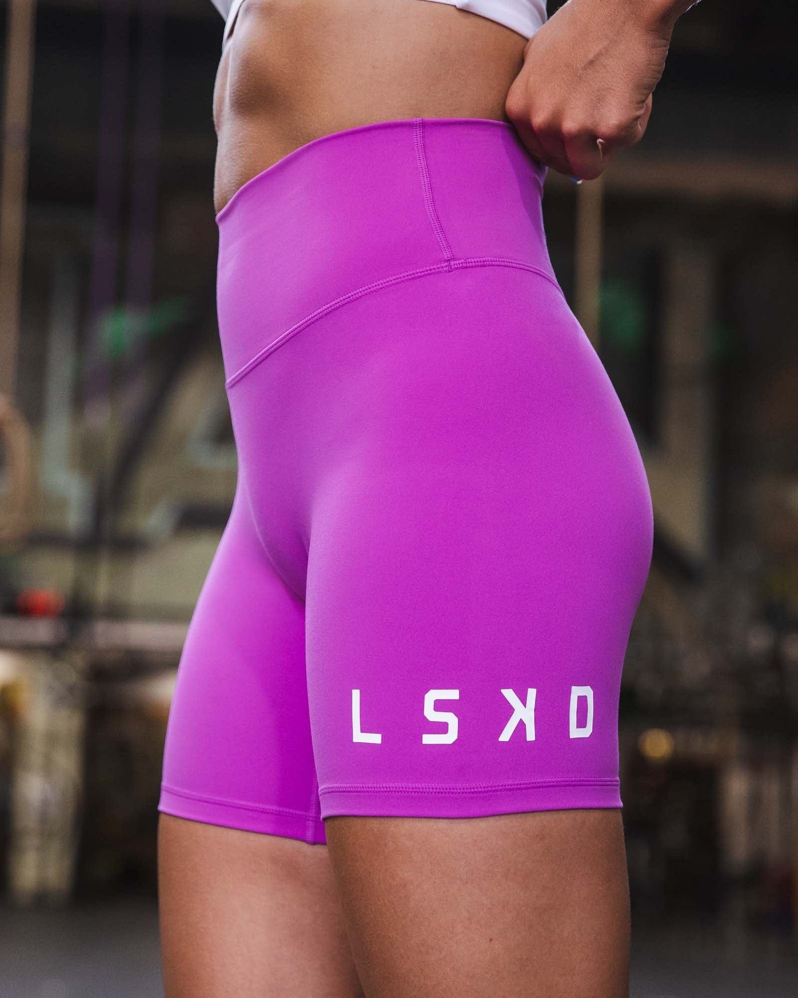 Evolved Mid Short Tights - Orchid-White sold by LSKD