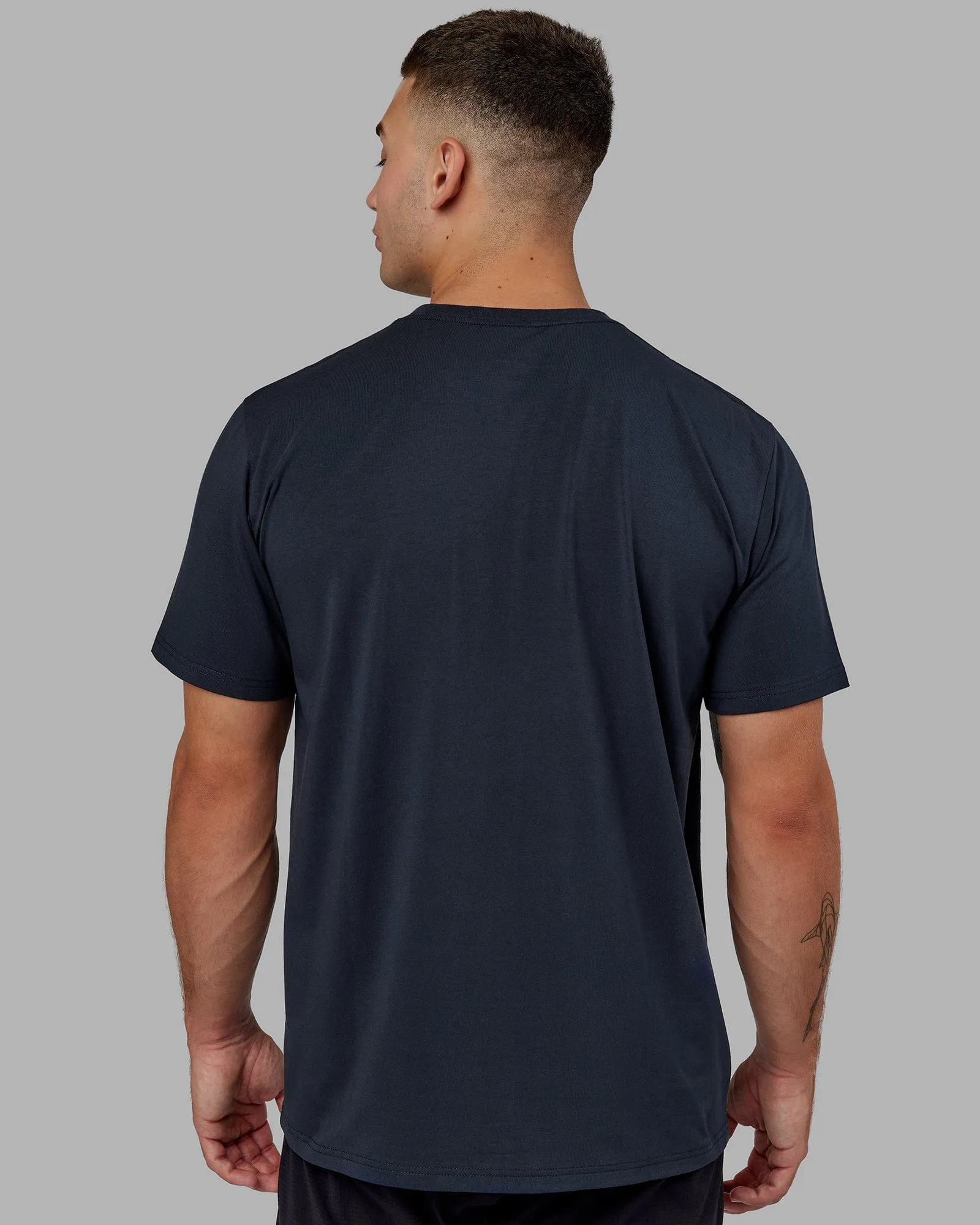 Base FLXCotton Tee - Navy sold by LSKD product image thumbnail 5