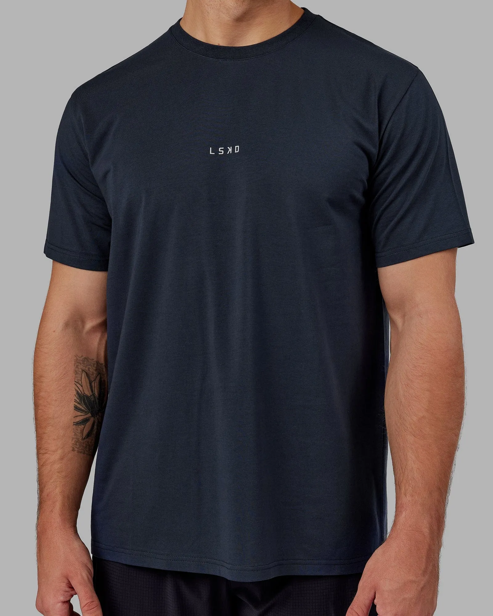 Base FLXCotton Tee - Navy sold by LSKD product image thumbnail 4