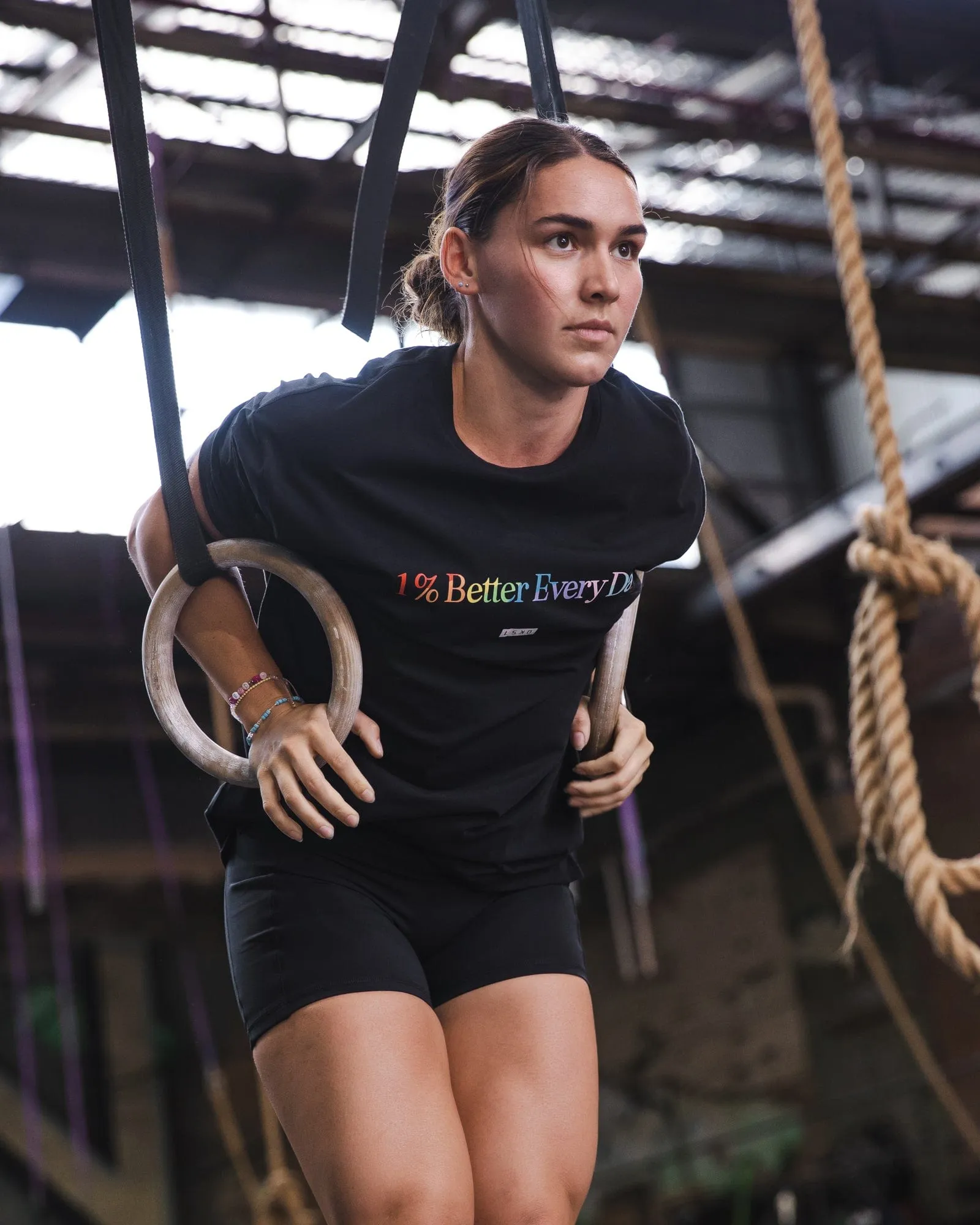 Unisex 1% Better FLXCotton Tee Oversize - Pride-Black sold by LSKD product image thumbnail 5