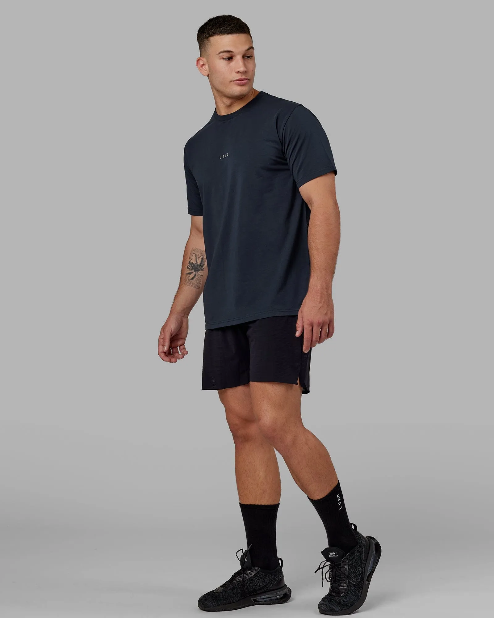 Base FLXCotton Tee - Navy sold by LSKD product image thumbnail 3