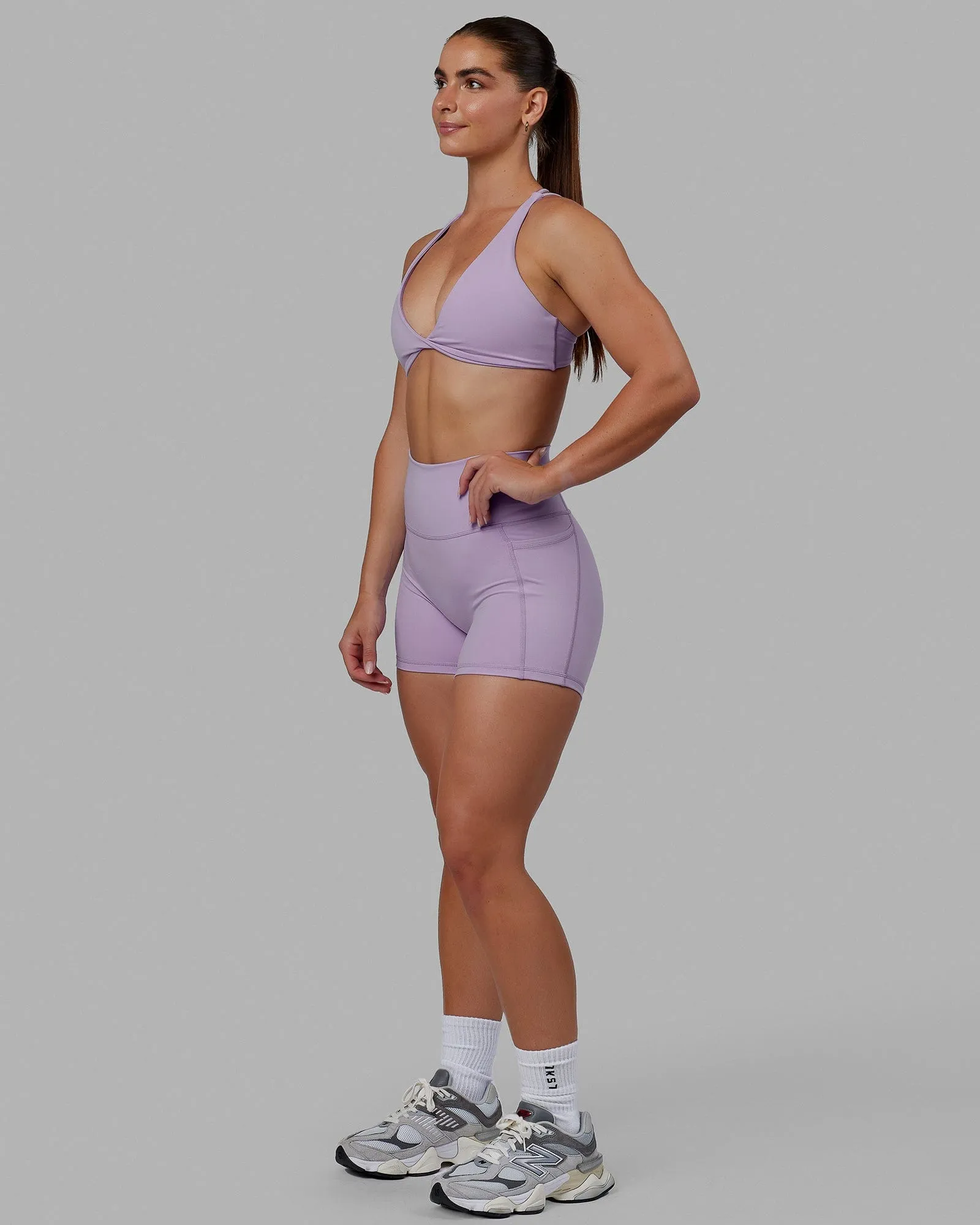 Agile Sports Bra - Pale Lilac sold by LSKD product image thumbnail 3