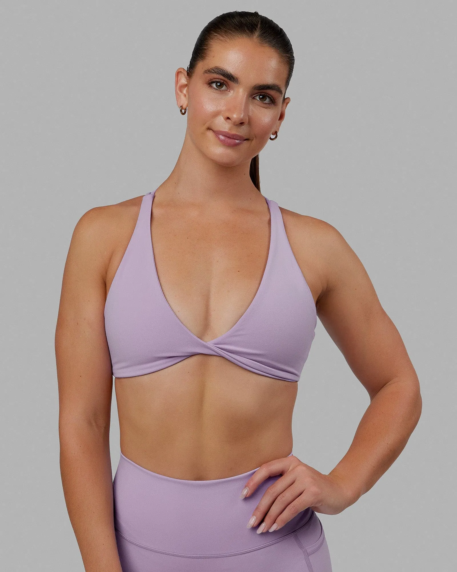 Agile Sports Bra - Pale Lilac sold by LSKD product image thumbnail 5