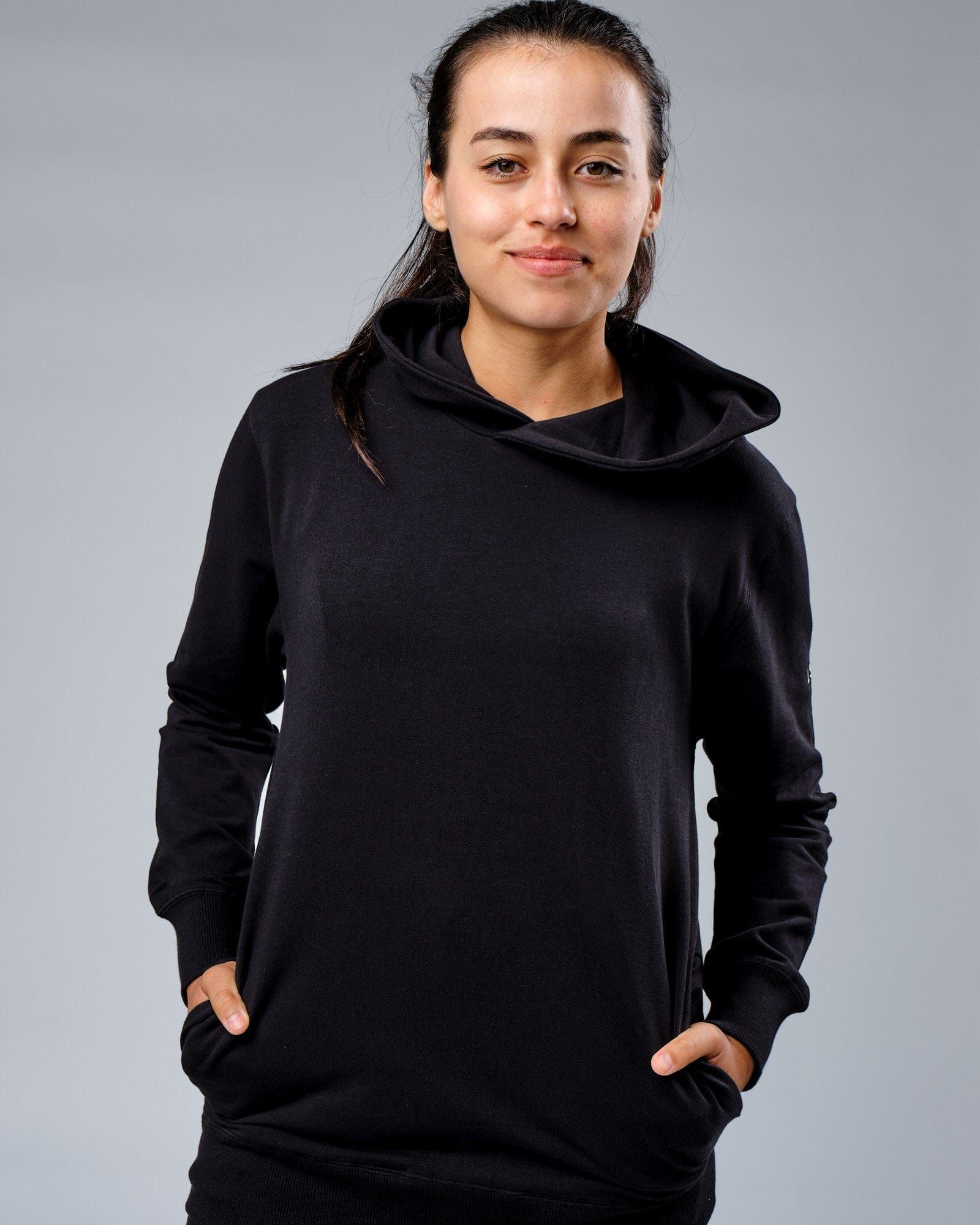 Unisex Rival FLXFleece Training Fit Hoodie - Black sold by LSKD product image thumbnail 5