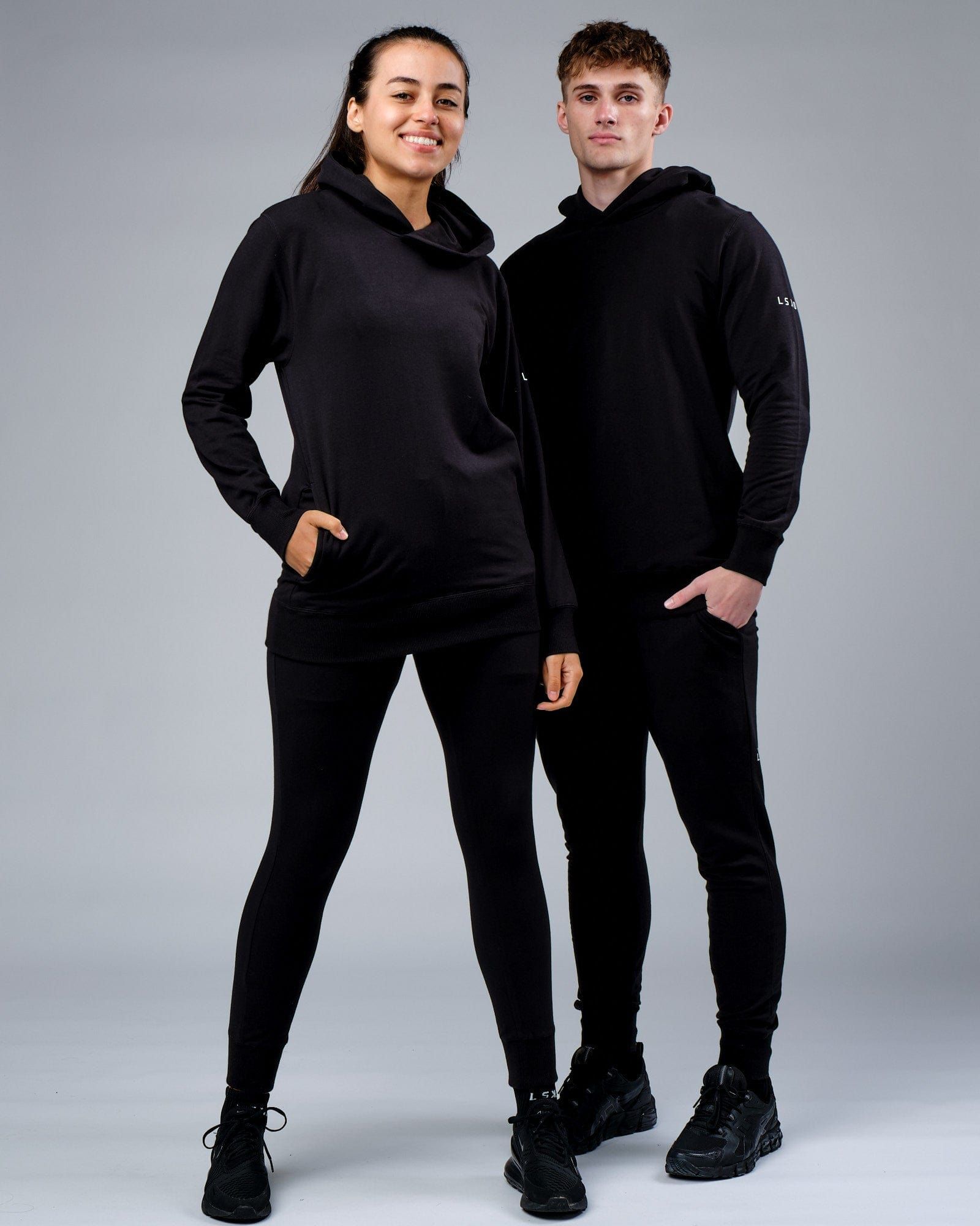 Unisex Rival FLXFleece Training Fit Hoodie - Black sold by LSKD product image thumbnail 4