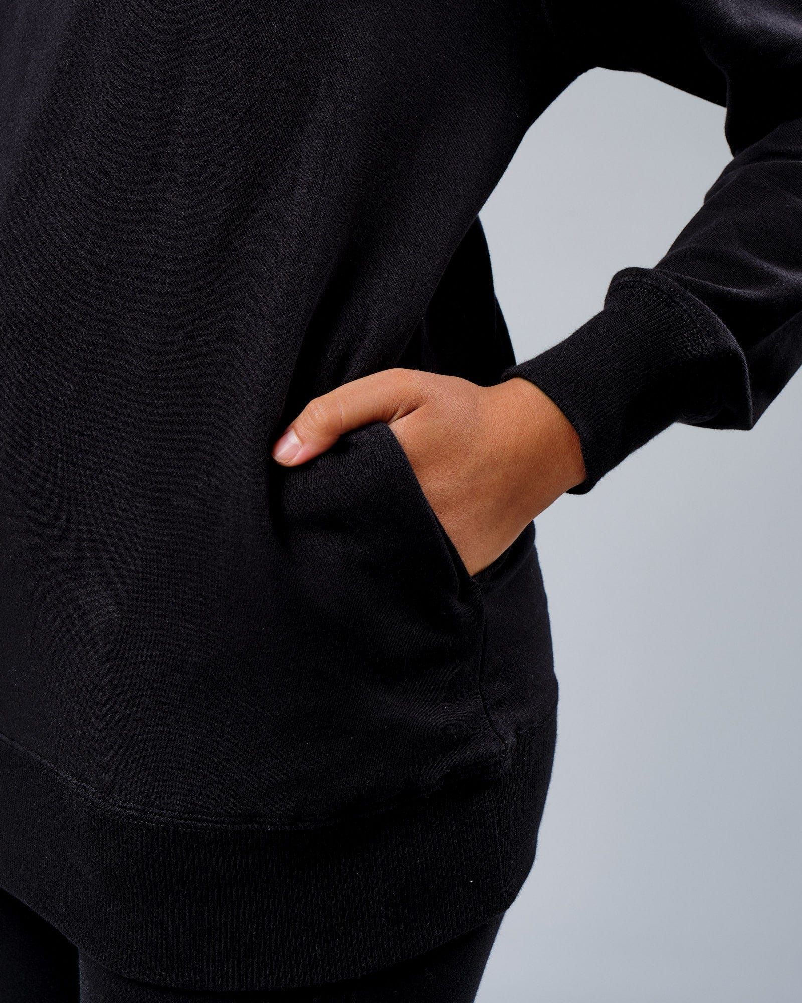 Unisex Rival FLXFleece Training Fit Hoodie - Black sold by LSKD product image thumbnail 3