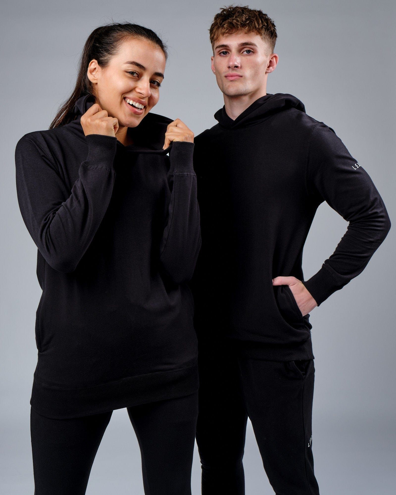 Unisex Rival FLXFleece Training Fit Hoodie - Black sold by LSKD