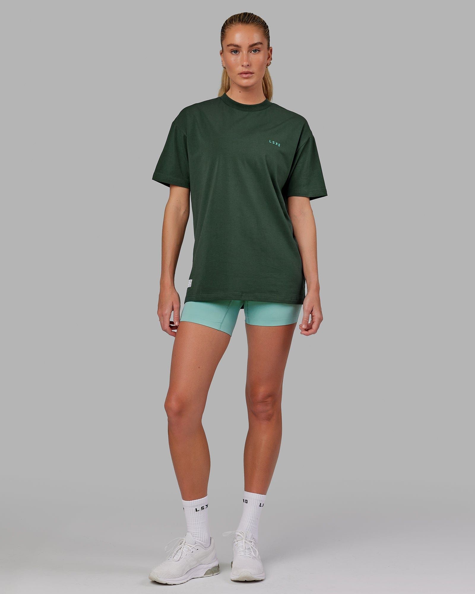 Unisex VS2 FLXCotton Tee Oversize - Vital Green-Teal sold by LSKD product image thumbnail 5