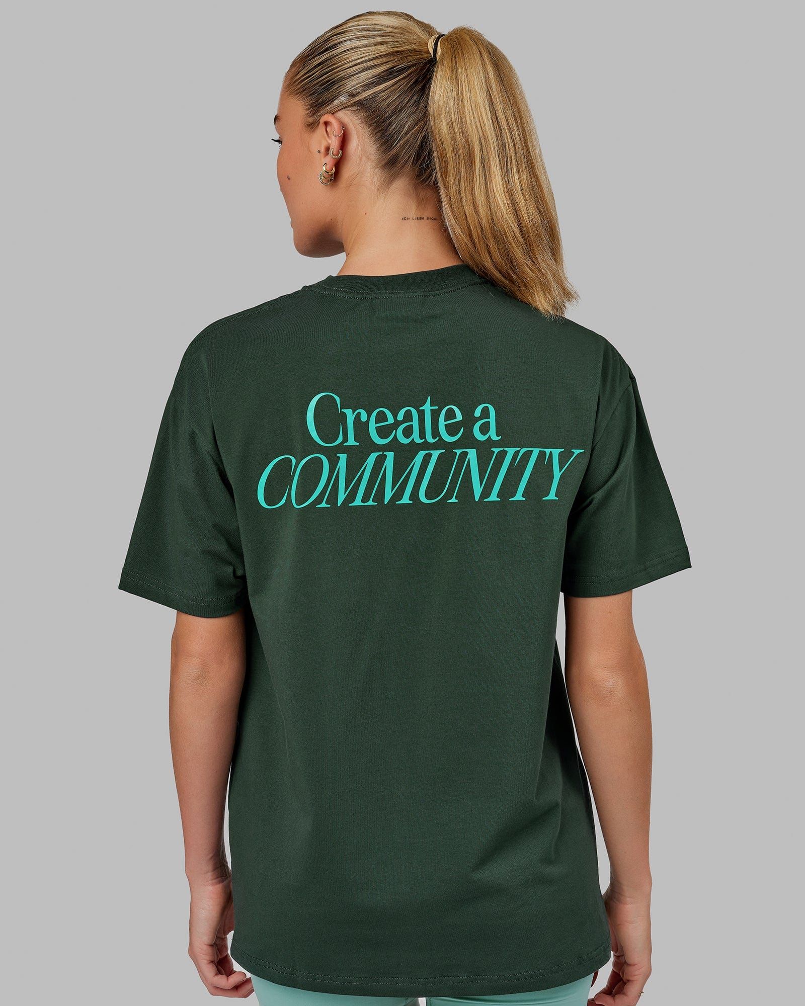 Unisex VS2 FLXCotton Tee Oversize - Vital Green-Teal sold by LSKD product image thumbnail 2