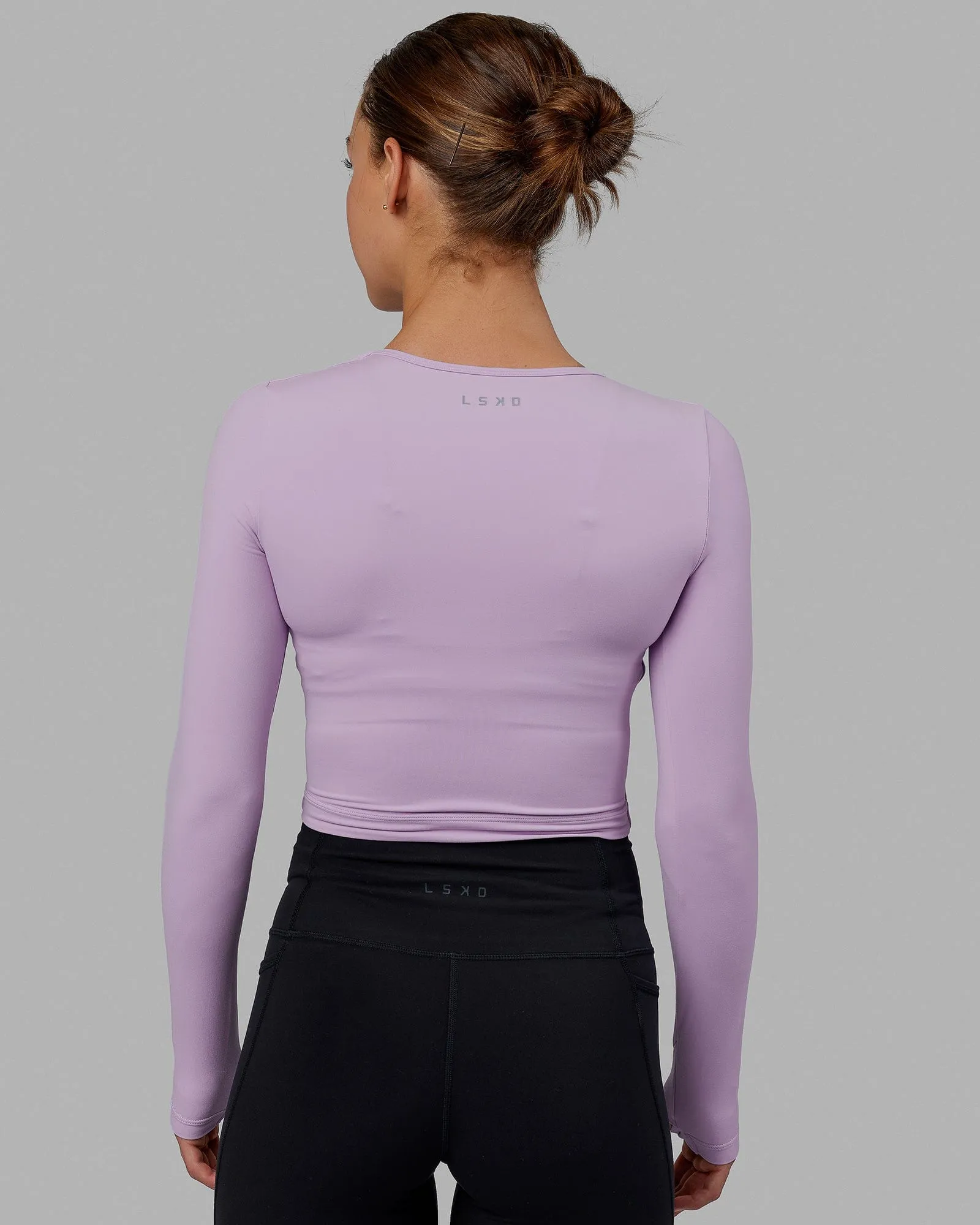 Staple LS Cropped Tee - Pale Lilac sold by LSKD product image thumbnail 4