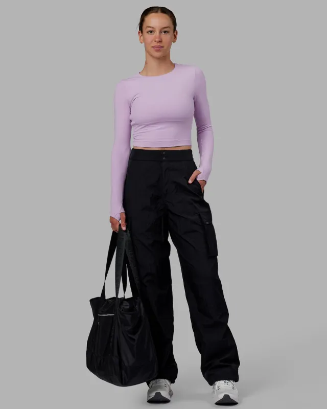 Staple LS Cropped Tee - Pale Lilac sold by LSKD