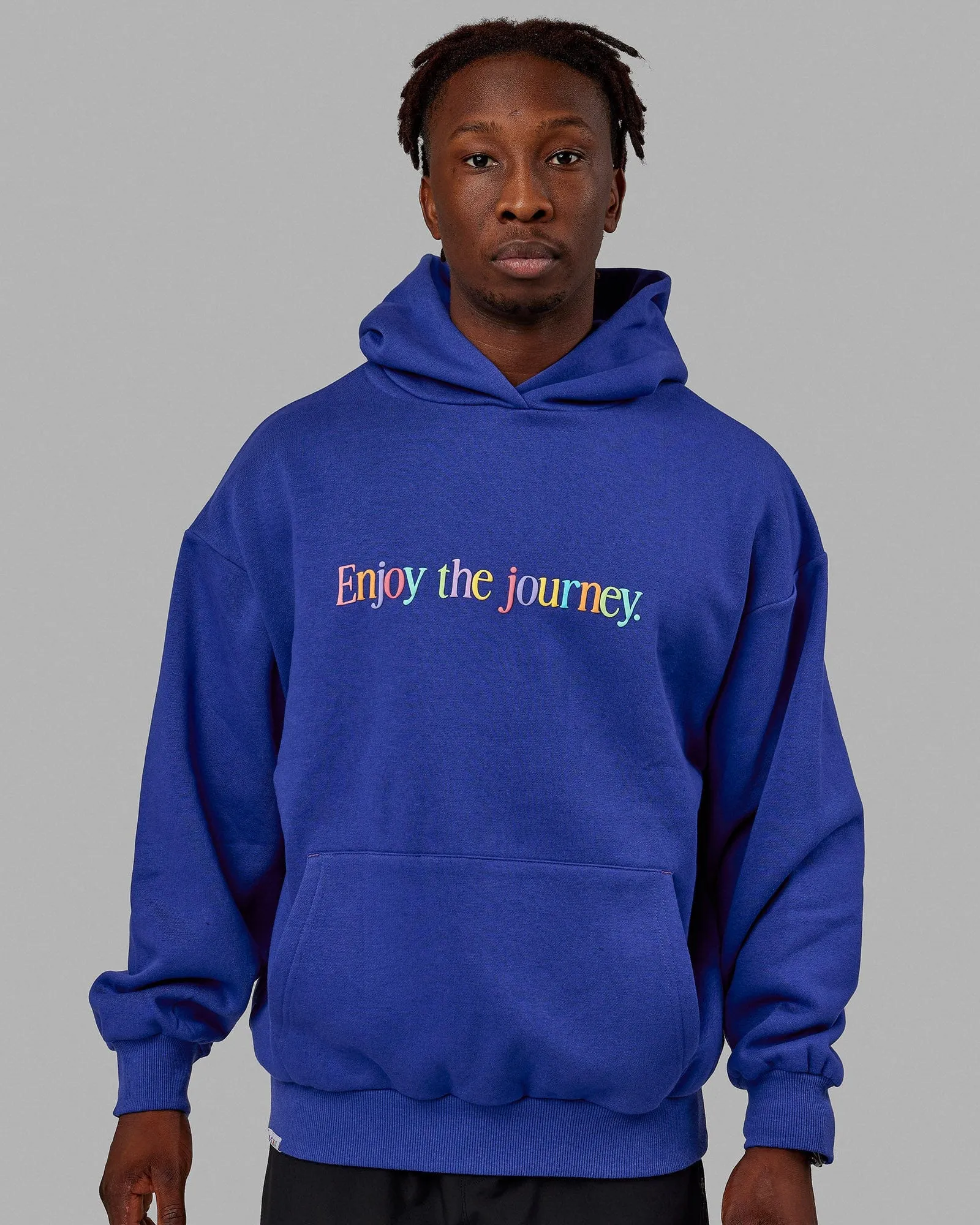 Unisex Enjoy the Journey Hoodie Oversize - Galactic Cobalt-Multi sold by LSKD product image thumbnail 5