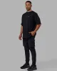 Unisex PimaFLX Tee Oversize - Black sold by LSKD
