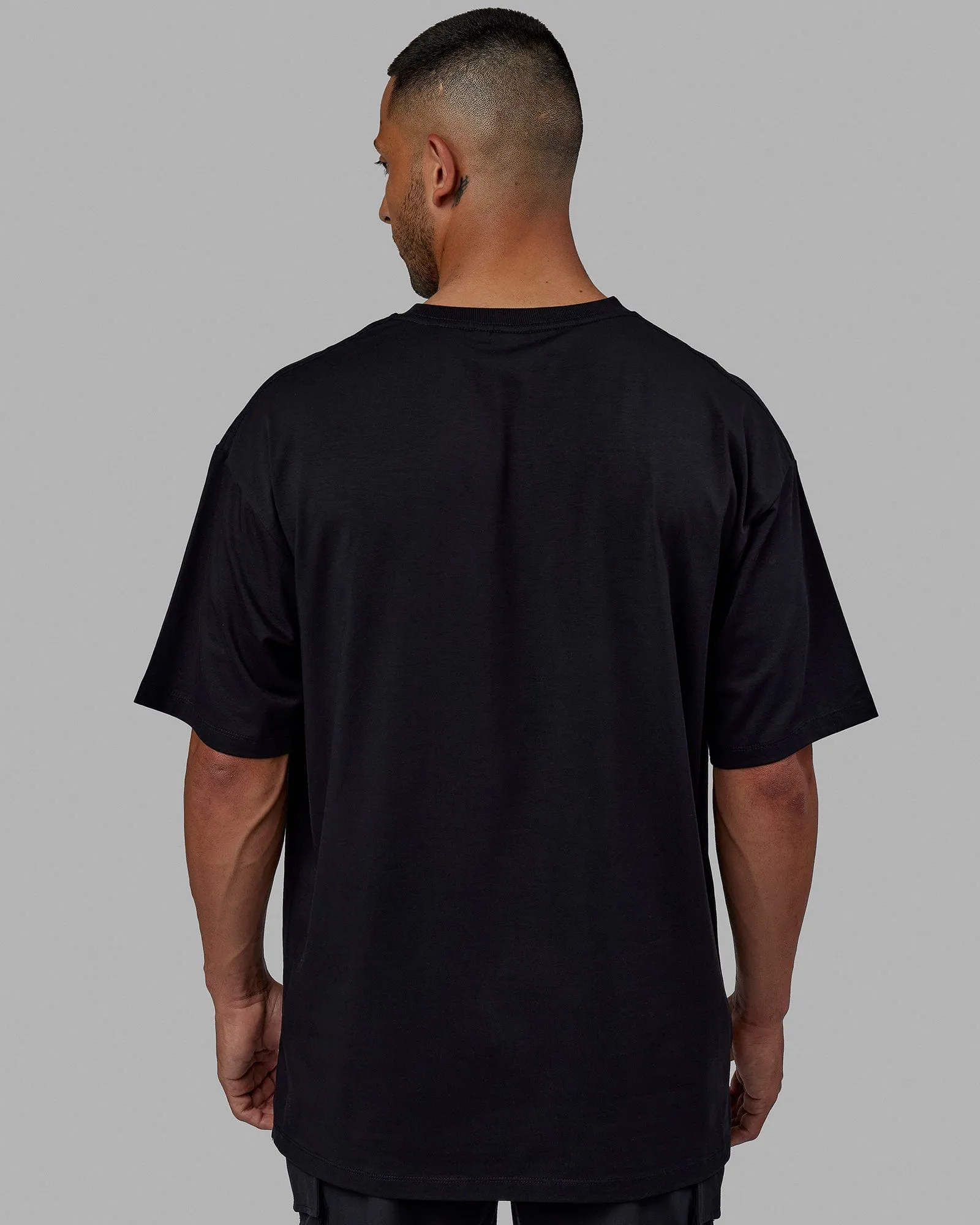 Unisex PimaFLX Tee Oversize - Black sold by LSKD product image thumbnail 4