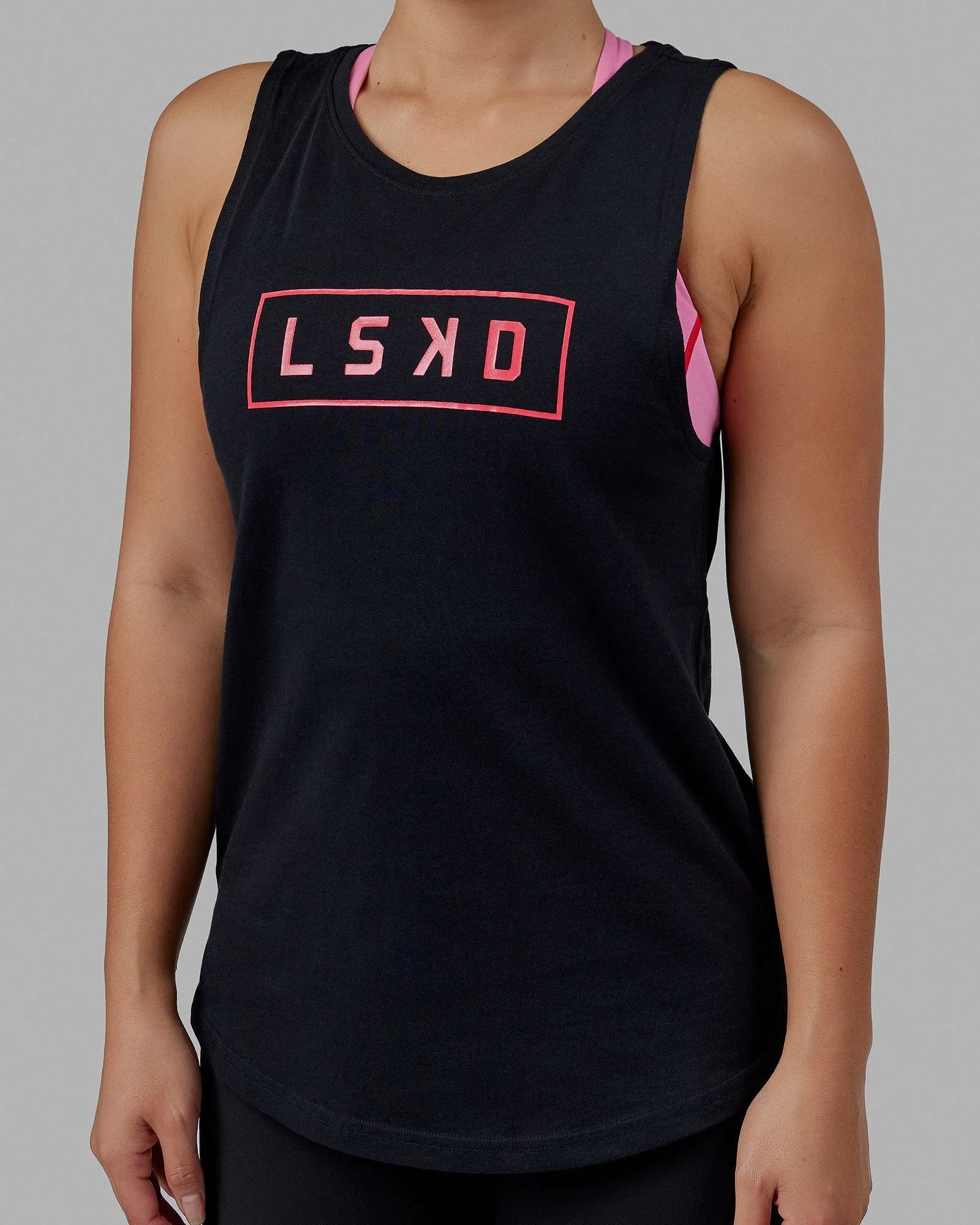 Luna Tank - Black-Raspberry sold by LSKD product image thumbnail 5