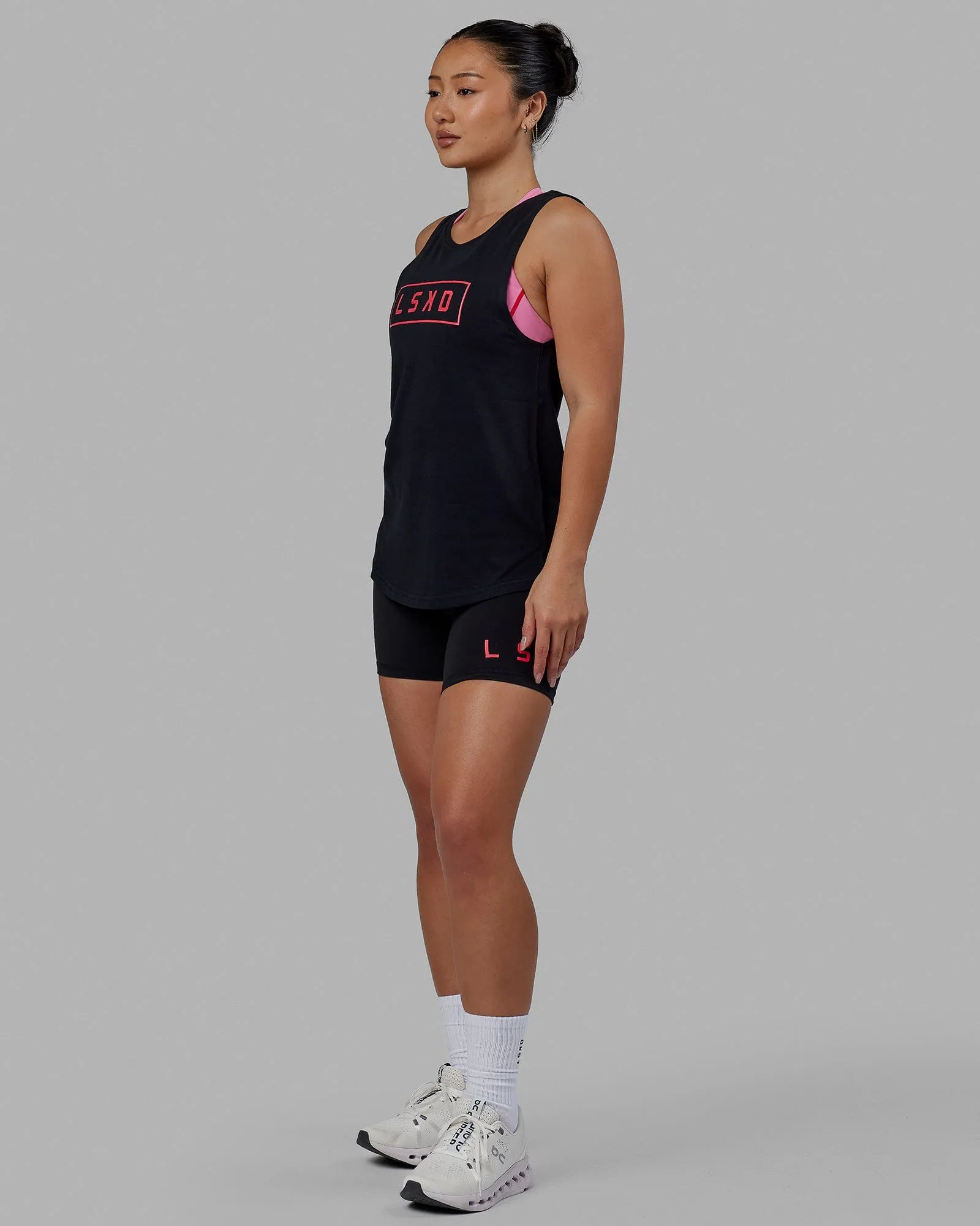 Luna Tank - Black-Raspberry sold by LSKD product image thumbnail 2