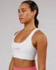 Rep Sports Bra Small Logo - White-Flamingo sold by LSKD