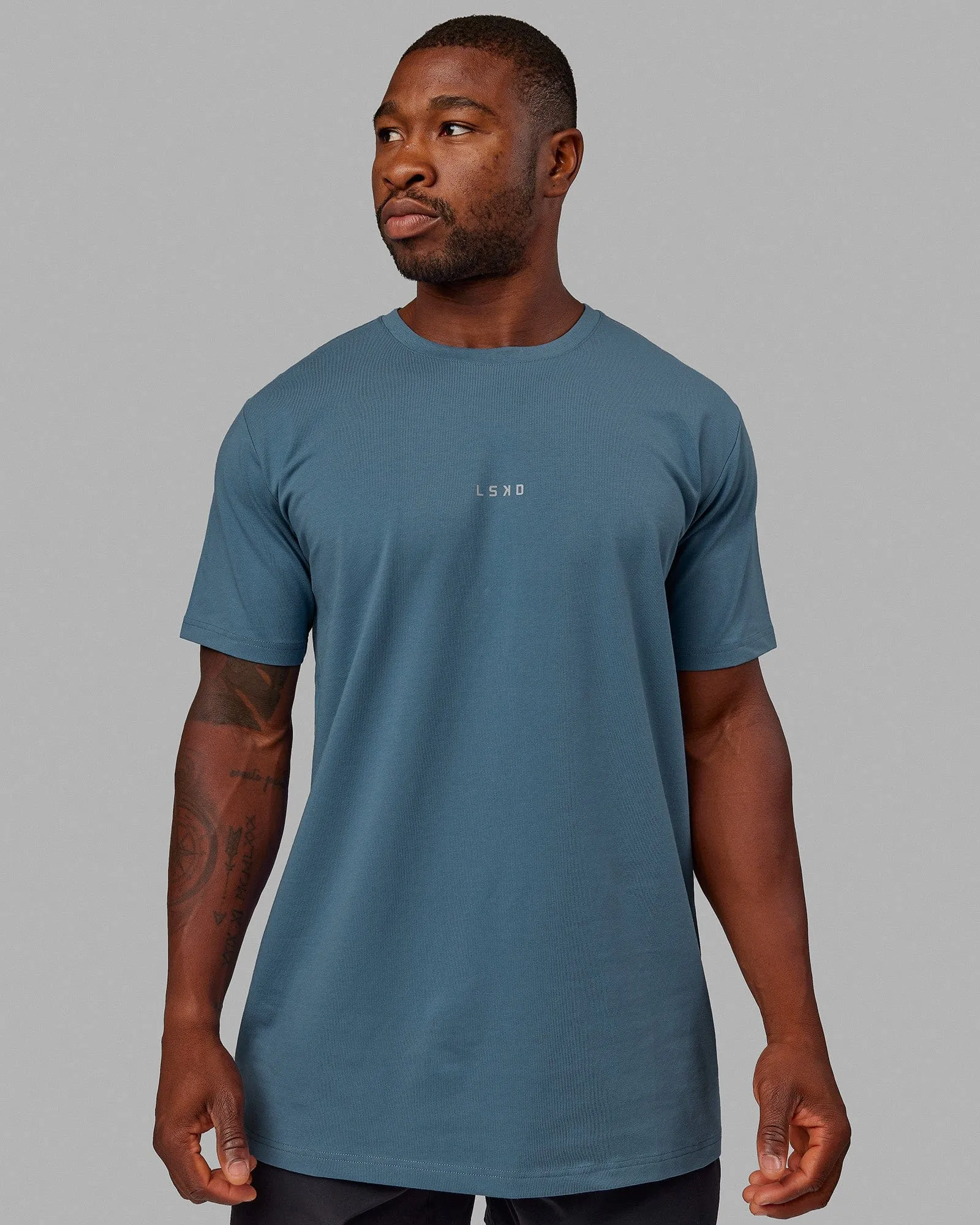 Base FLXCotton Tee - Elemental Blue sold by LSKD