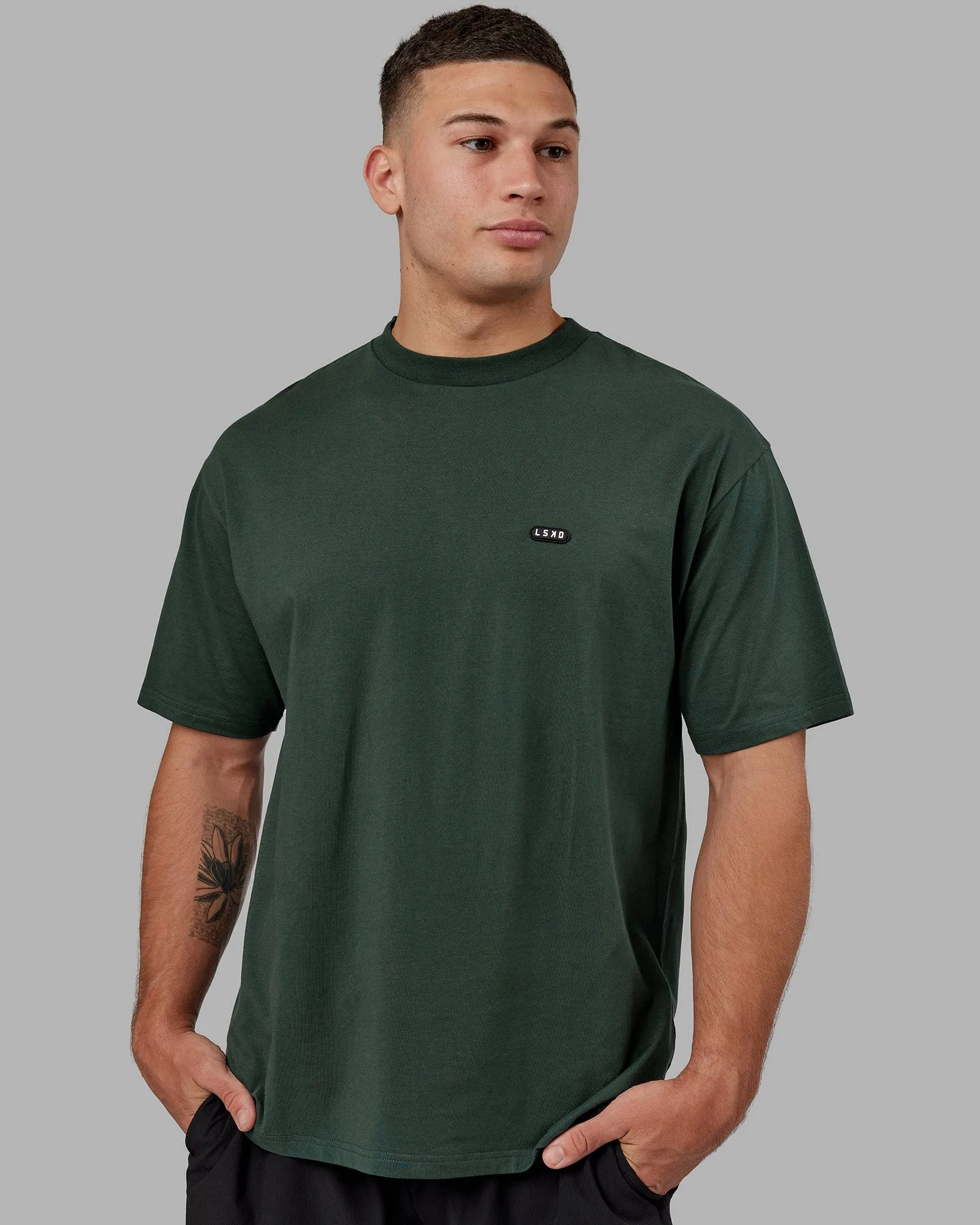 Unisex Capsule FLXCotton Tee Oversize - Vital Green sold by LSKD product image thumbnail 3