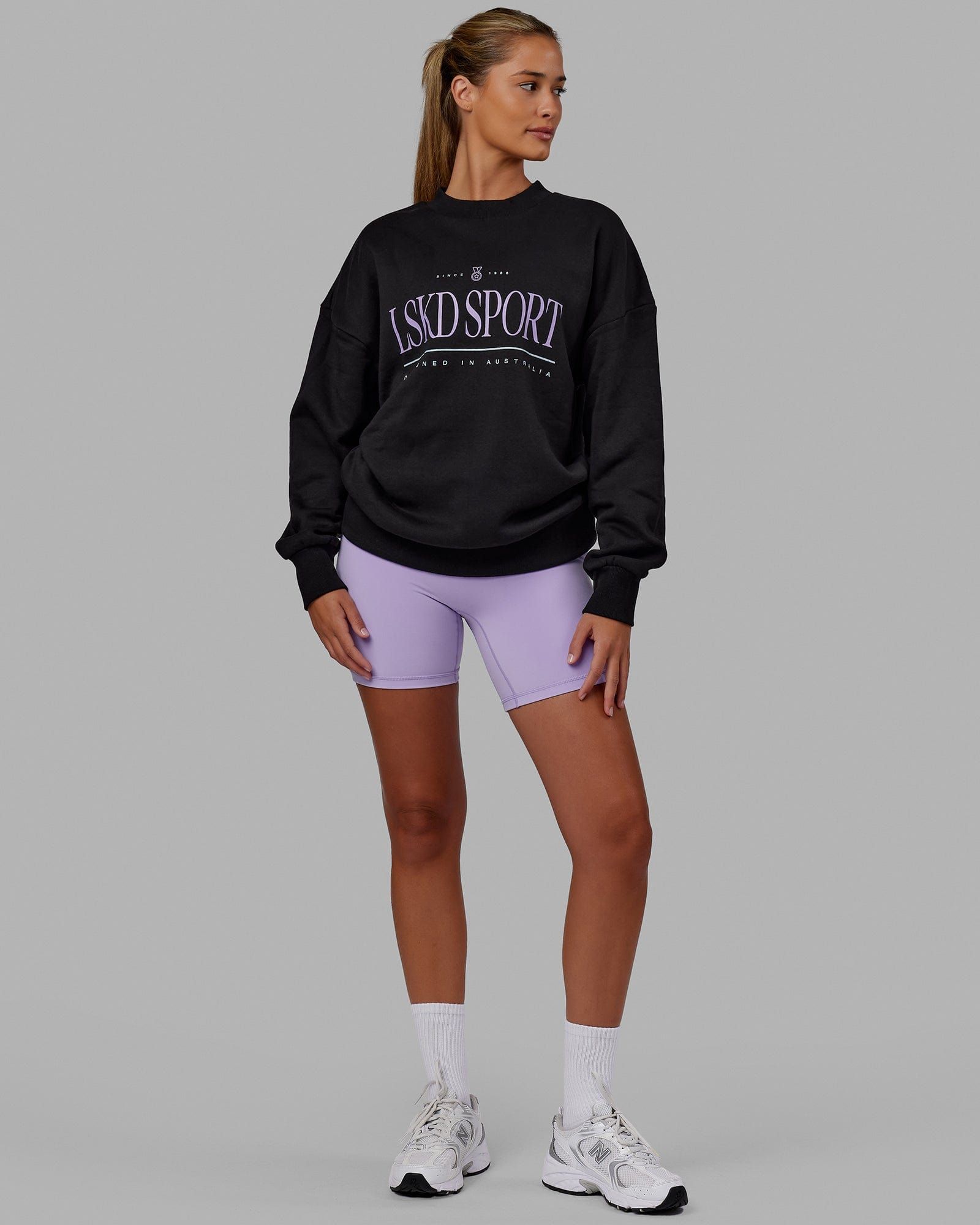 Base 2.0 Mid Short Tights - Pale Lilac sold by LSKD product image thumbnail 4