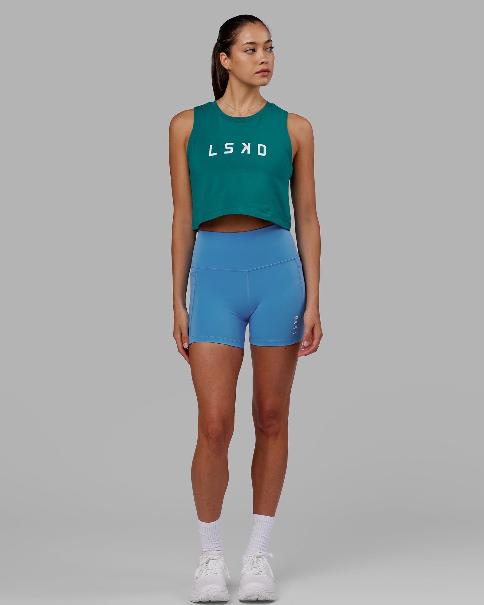 Agile FLXCotton Tank - Deep Lake sold by LSKD product image thumbnail 2