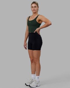 Staple Active Cropped Tank - Vital Green sold by LSKD