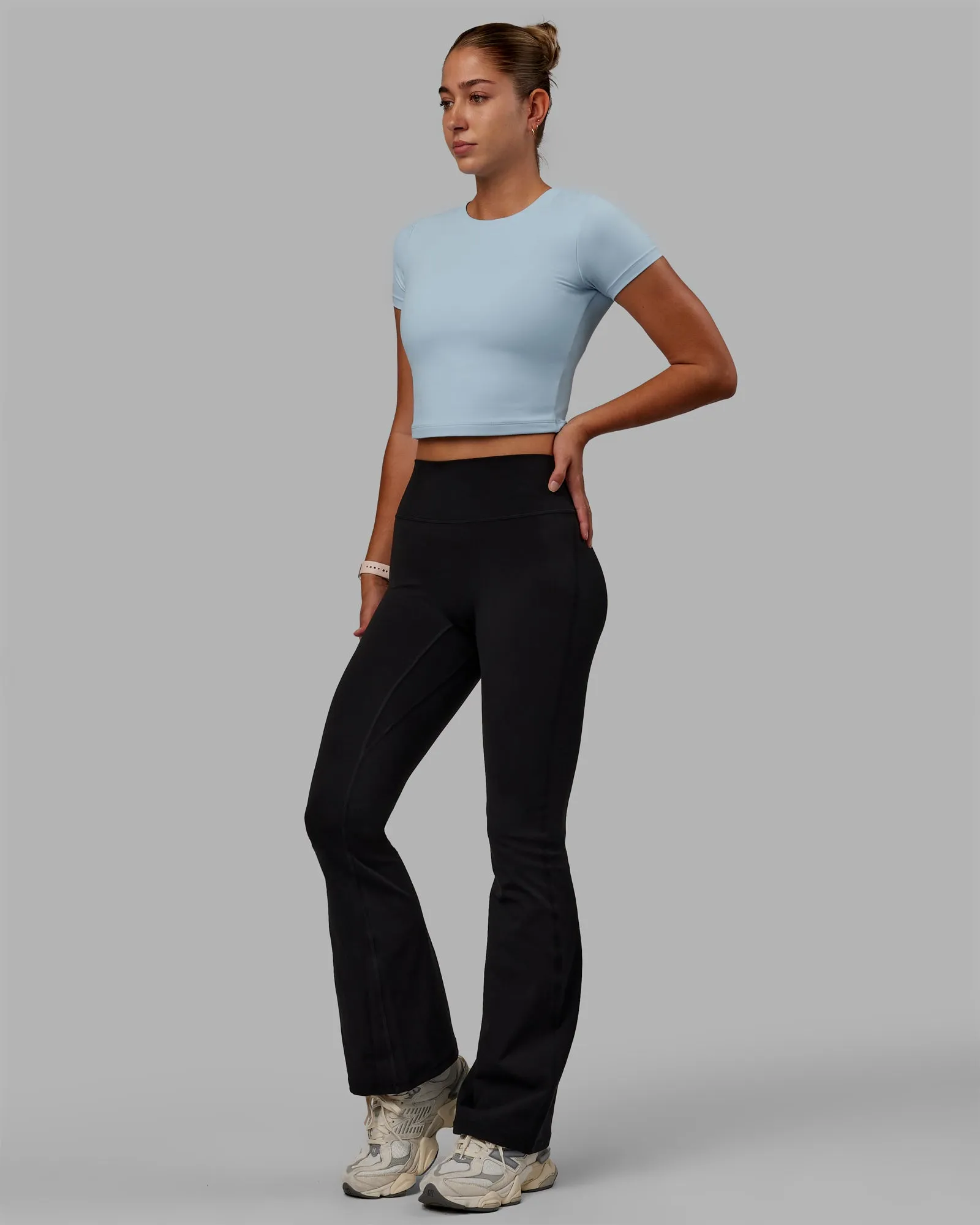 Staple Cropped Tee - Glacial Blue sold by LSKD product image thumbnail 3