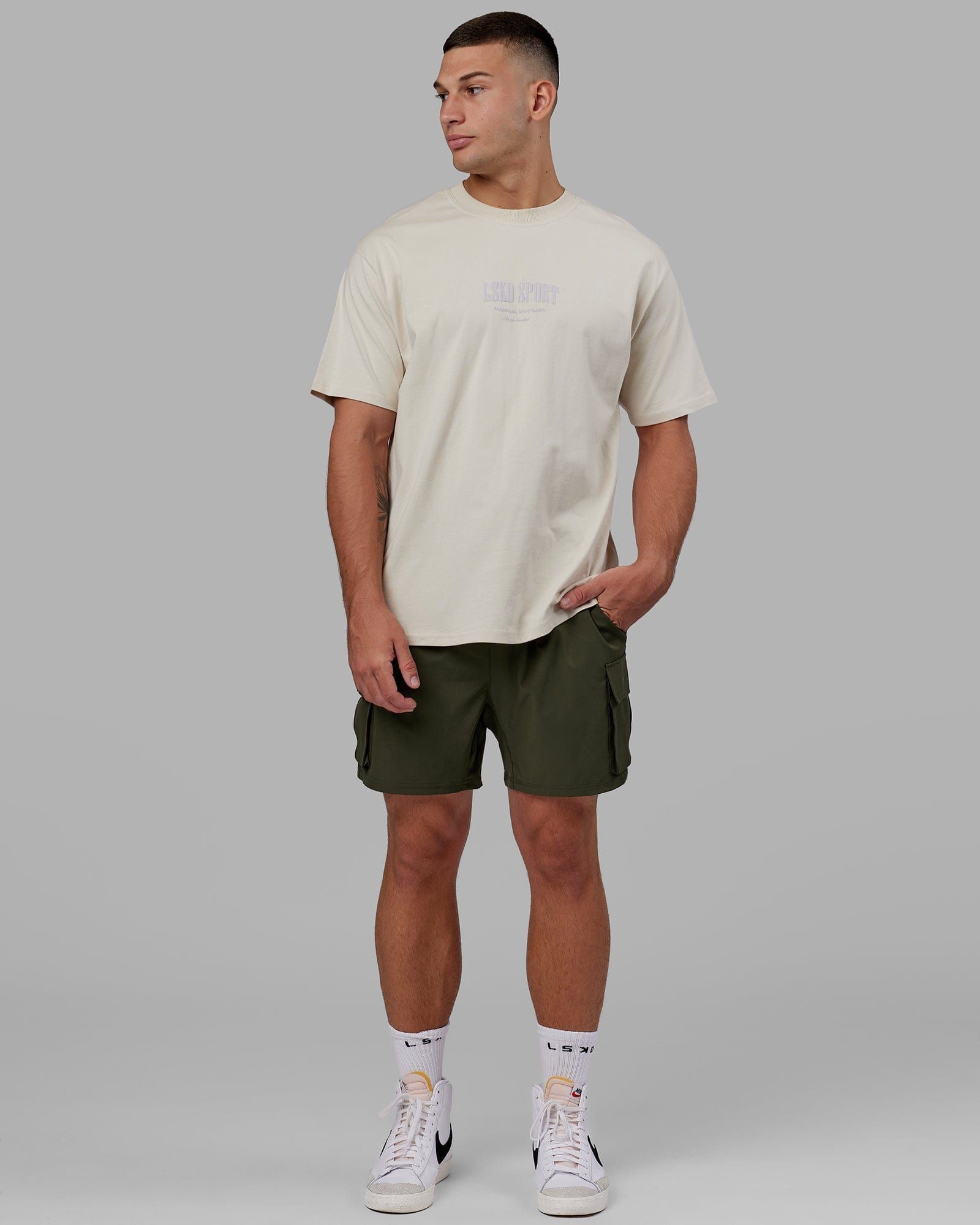 Energy Stretch 6" Performance Cargo Shorts - Forest Night sold by LSKD product image thumbnail 2