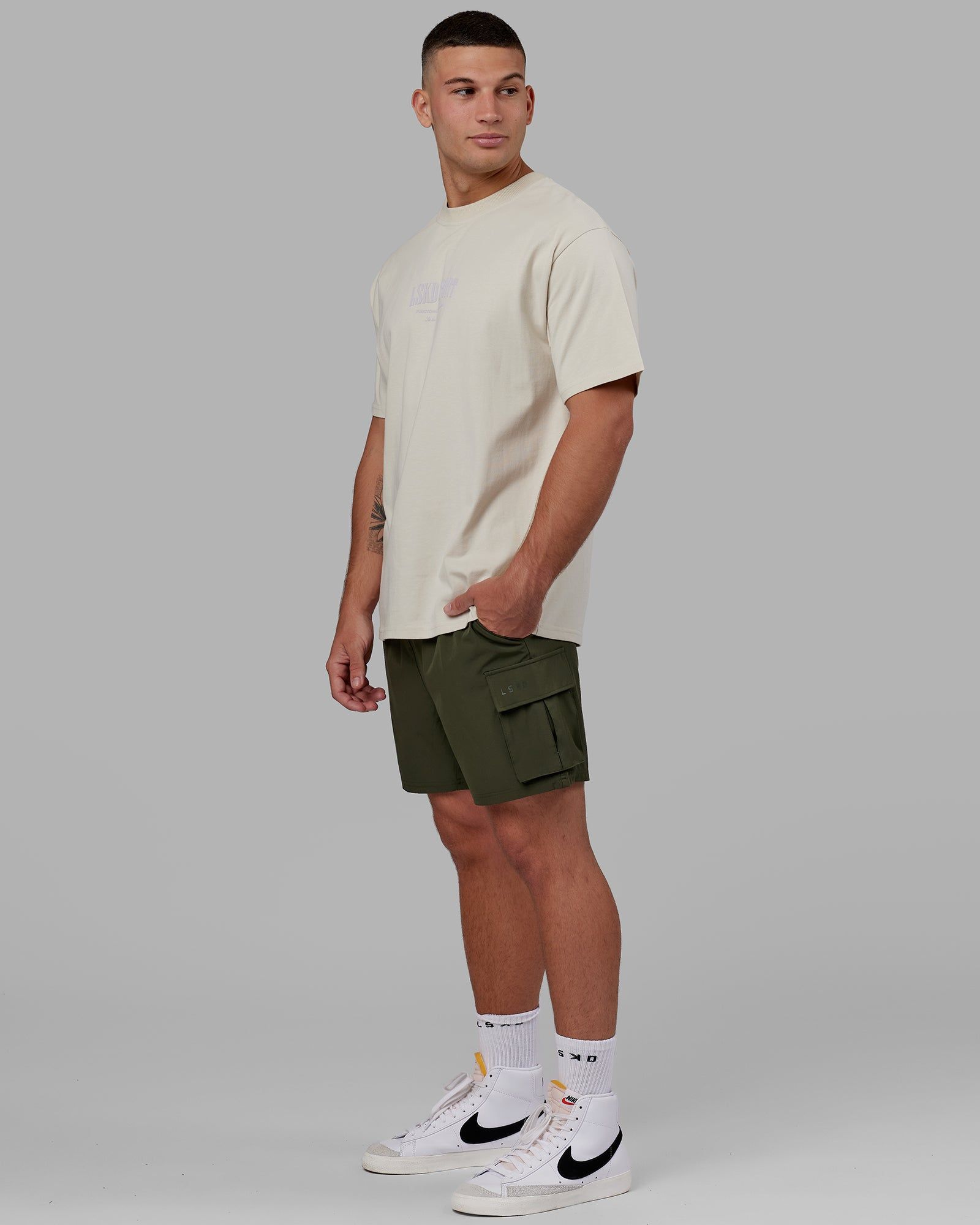 Energy Stretch 6" Performance Cargo Shorts - Forest Night sold by LSKD product image thumbnail 3