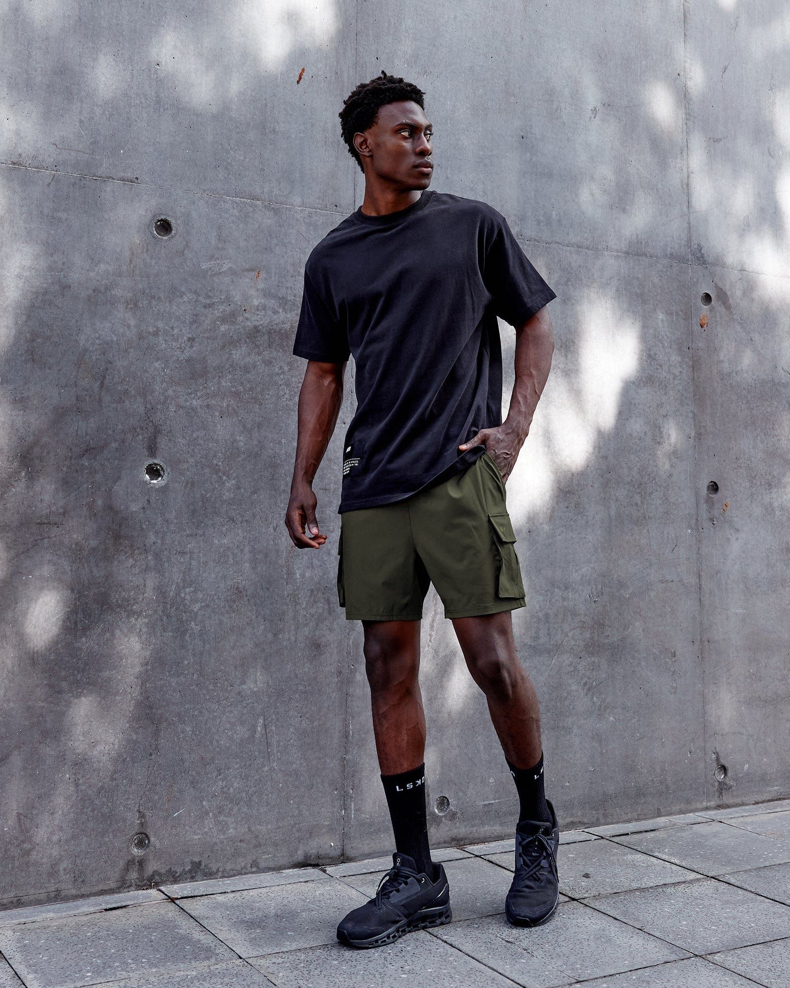 Energy Stretch 6" Performance Cargo Shorts - Forest Night sold by LSKD product image thumbnail 5