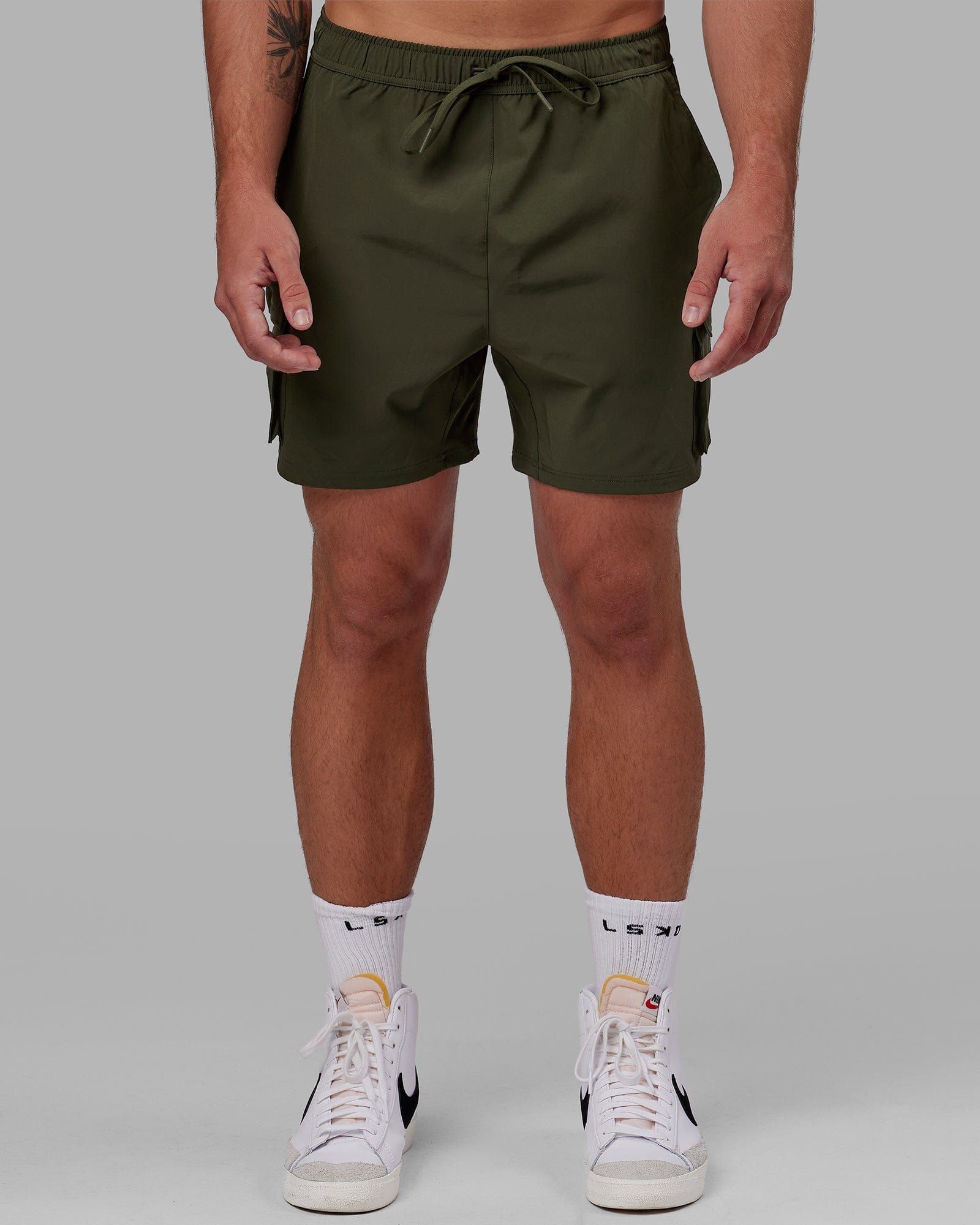 Energy Stretch 6" Performance Cargo Shorts - Forest Night sold by LSKD product image thumbnail 4