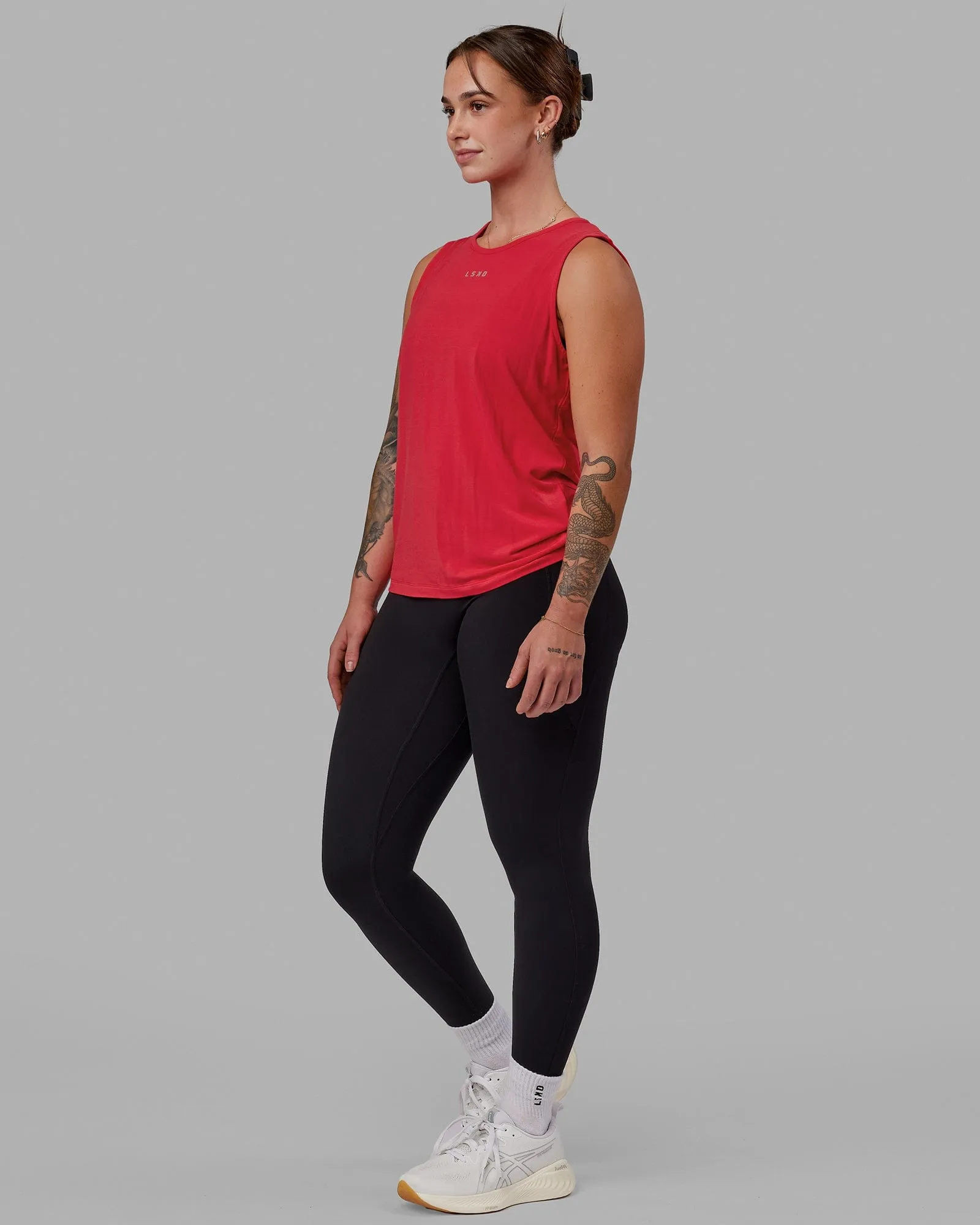 Swivel Open Back Tank - Scarlet sold by LSKD product image thumbnail 4