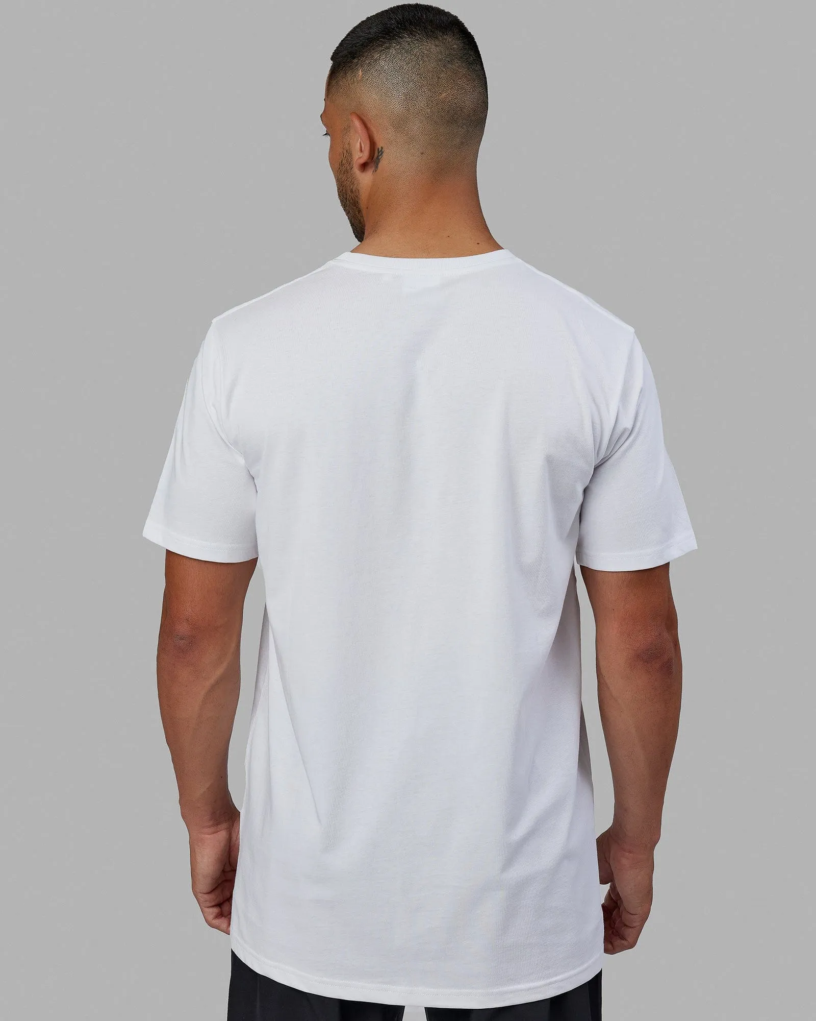 Structure Tee - White-Black sold by LSKD product image thumbnail 5