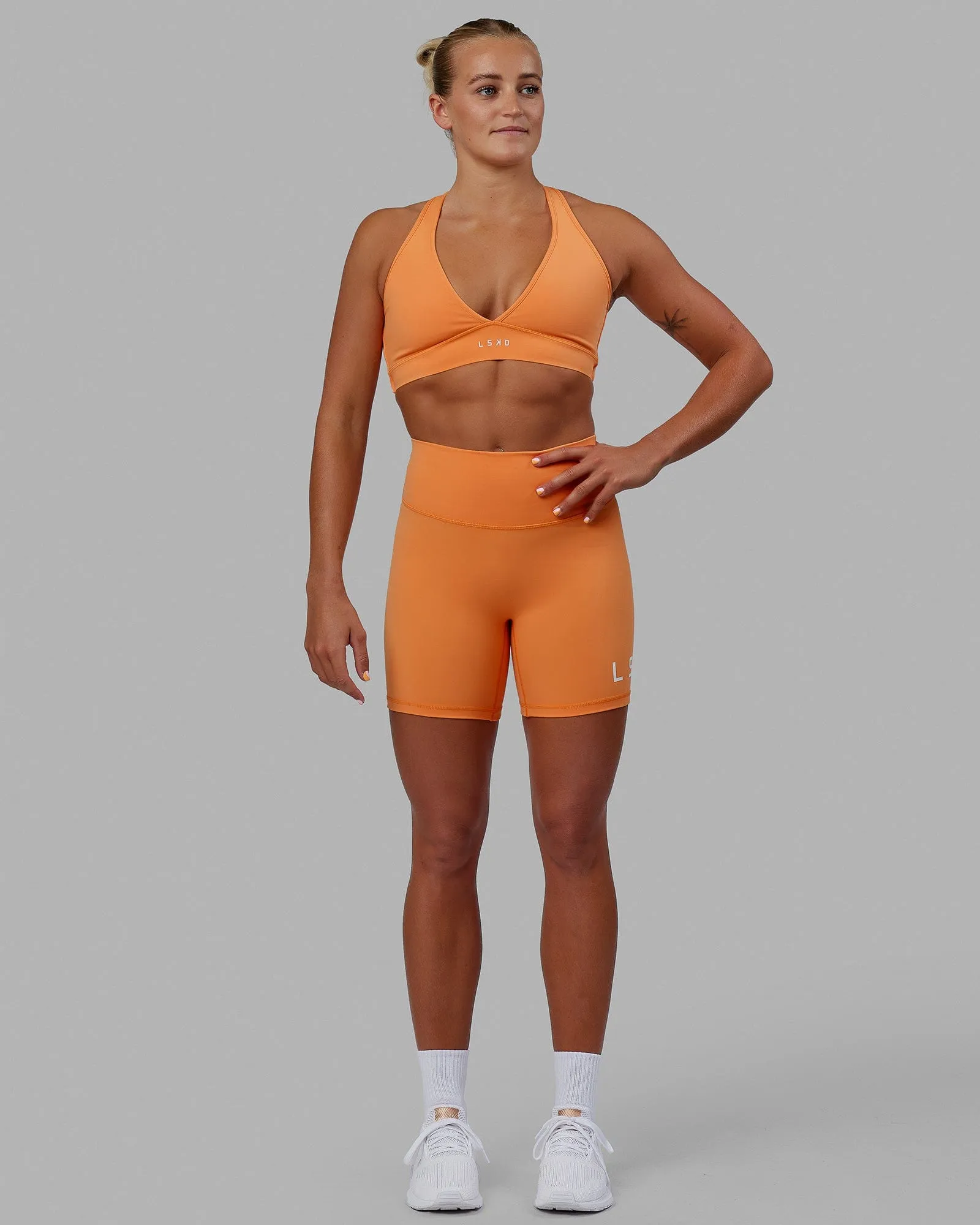 Evolved Mid Short Tights - Tangerine sold by LSKD product image thumbnail 2