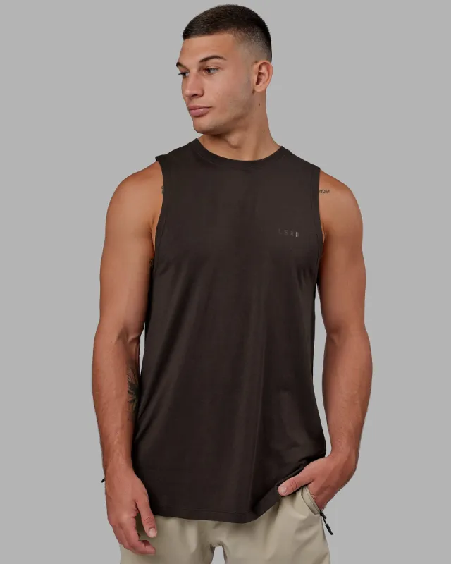 Deluxe PimaFLX Tank - Dark Walnut sold by LSKD