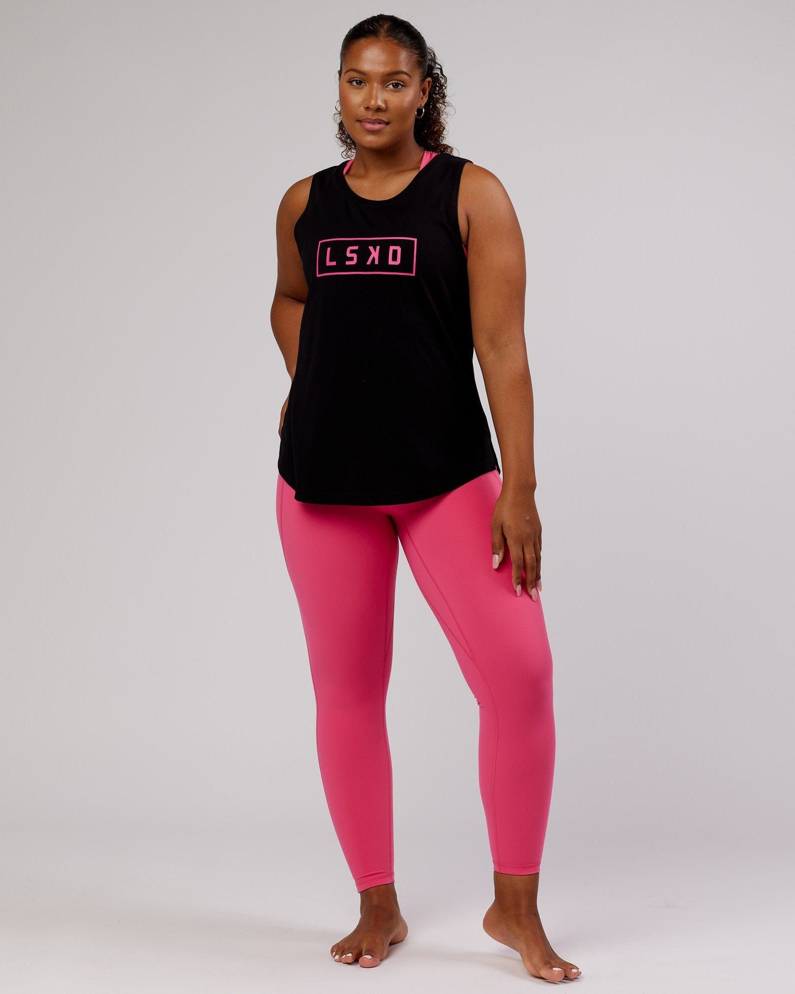 Luna Tank - Black-Flamingo sold by LSKD product image thumbnail 2