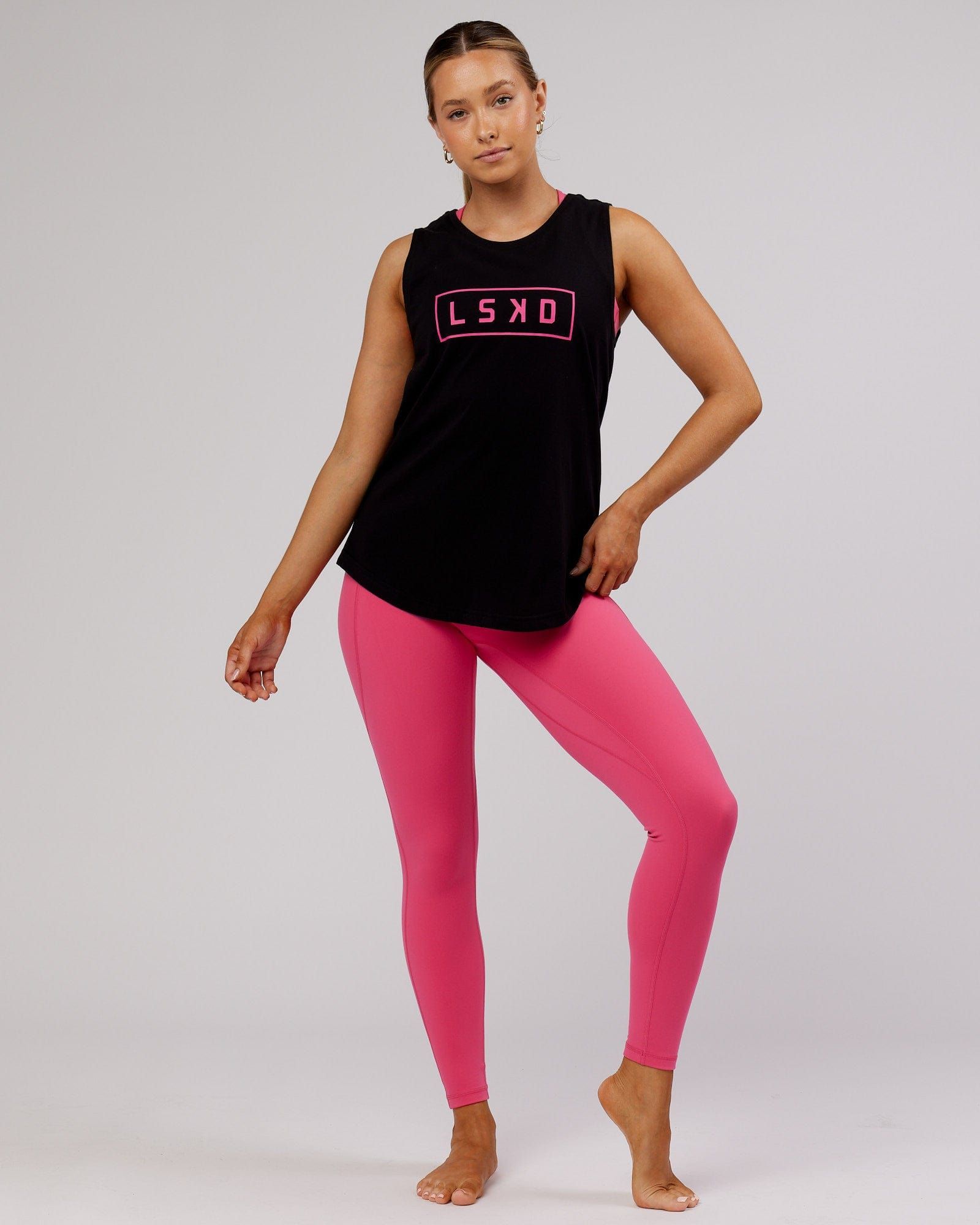 Luna Tank - Black-Flamingo sold by LSKD product image thumbnail 5