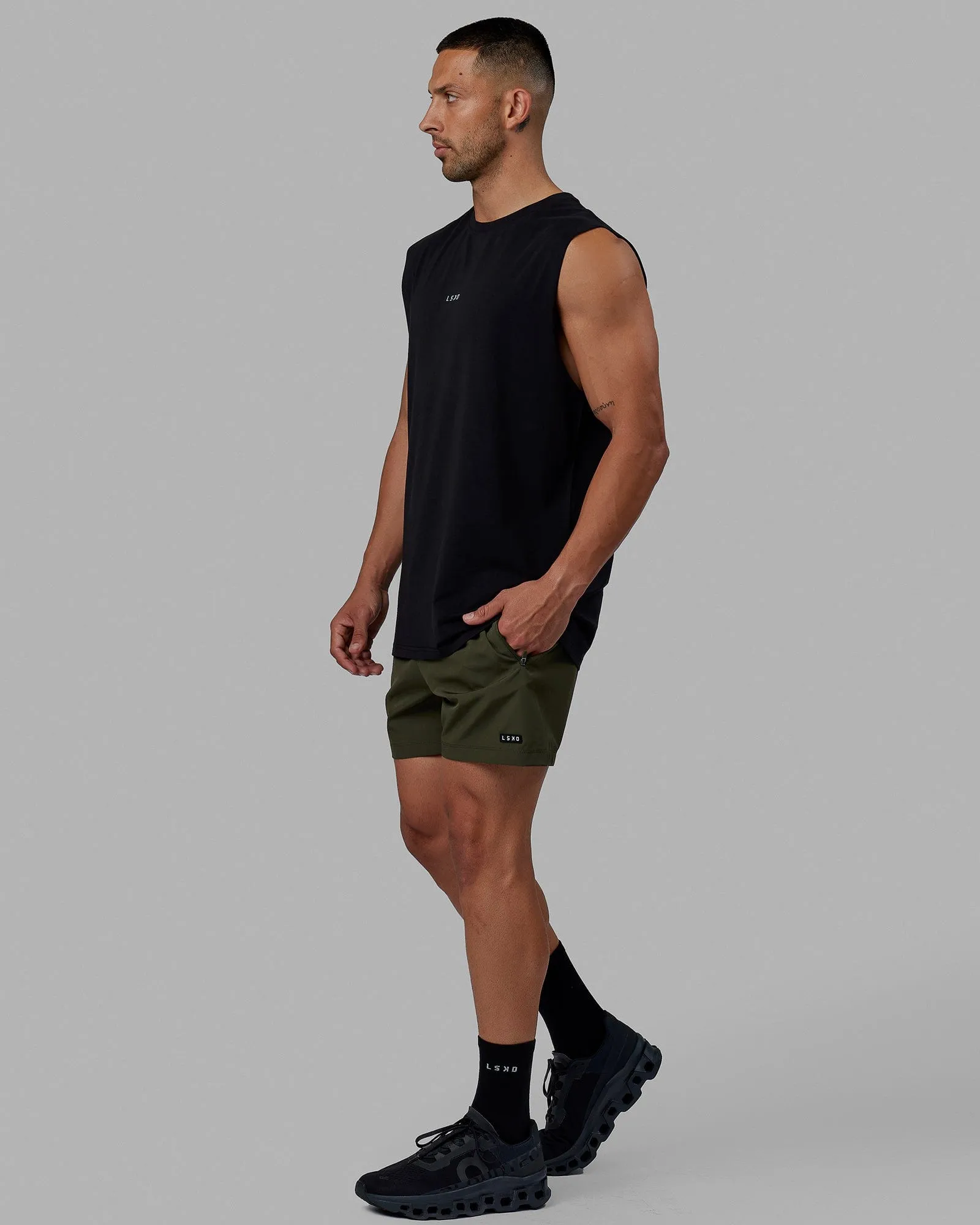 Base FLXCotton Tank - Black sold by LSKD product image thumbnail 2