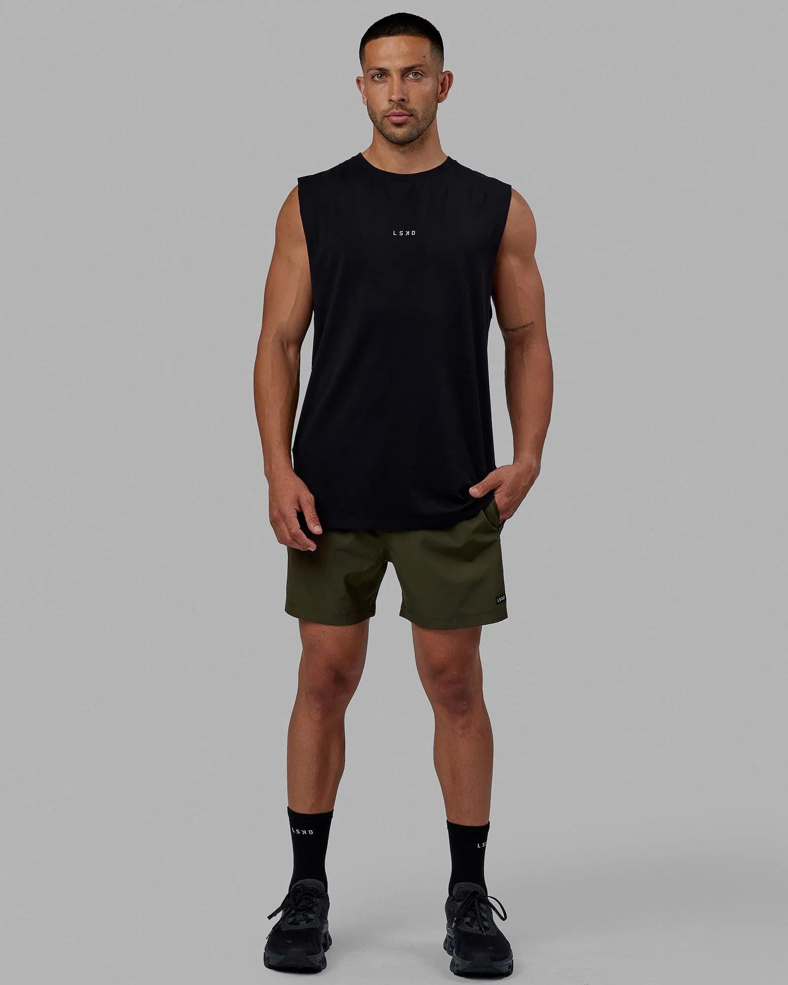 Base FLXCotton Tank - Black sold by LSKD product image thumbnail 3