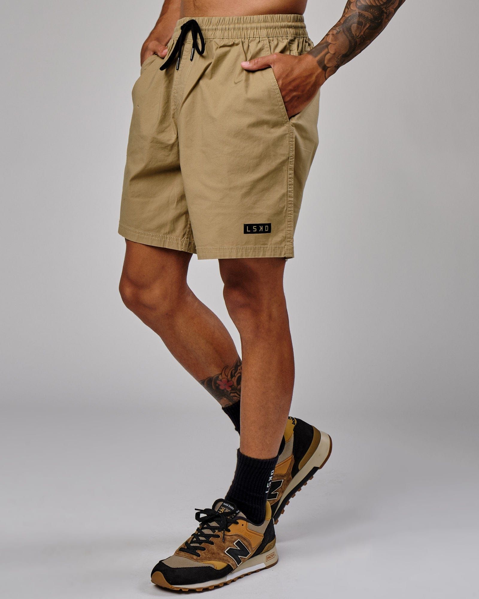 Daily 7" Shorts - Latte sold by LSKD product image thumbnail 3
