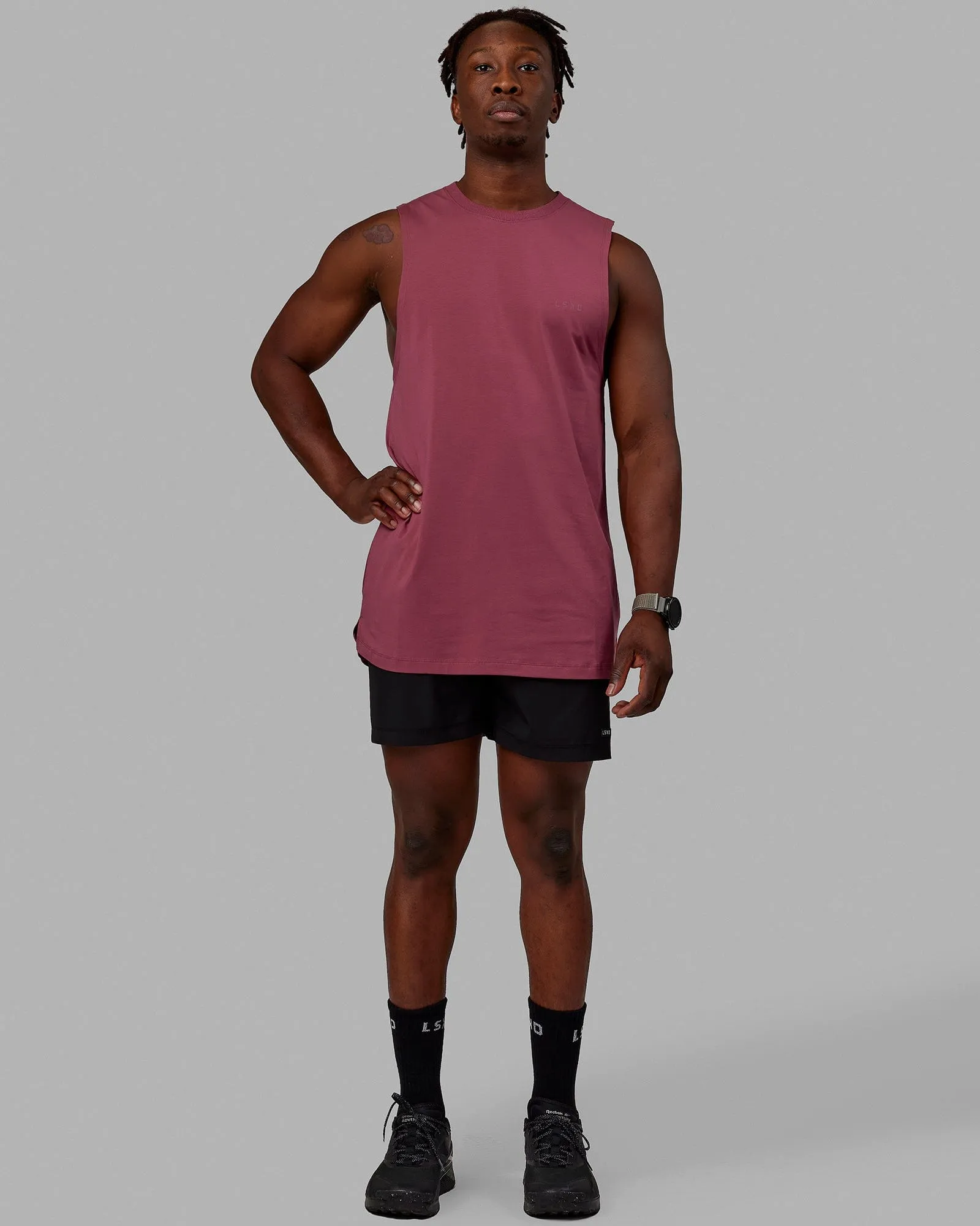 Deluxe PimaFLX Tank - Dry Rose sold by LSKD product image thumbnail 4