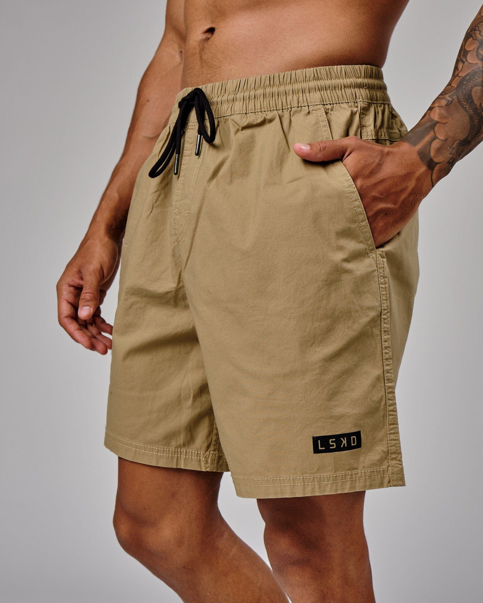 Daily 7" Shorts - Latte sold by LSKD product image thumbnail 4