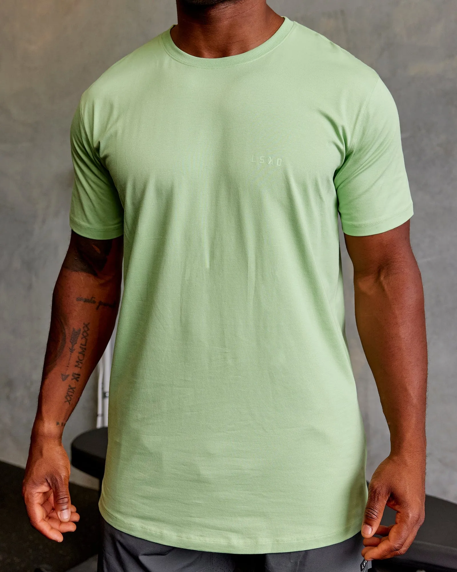 Deluxe PimaFLX Tee - Green Fig sold by LSKD product image thumbnail 3