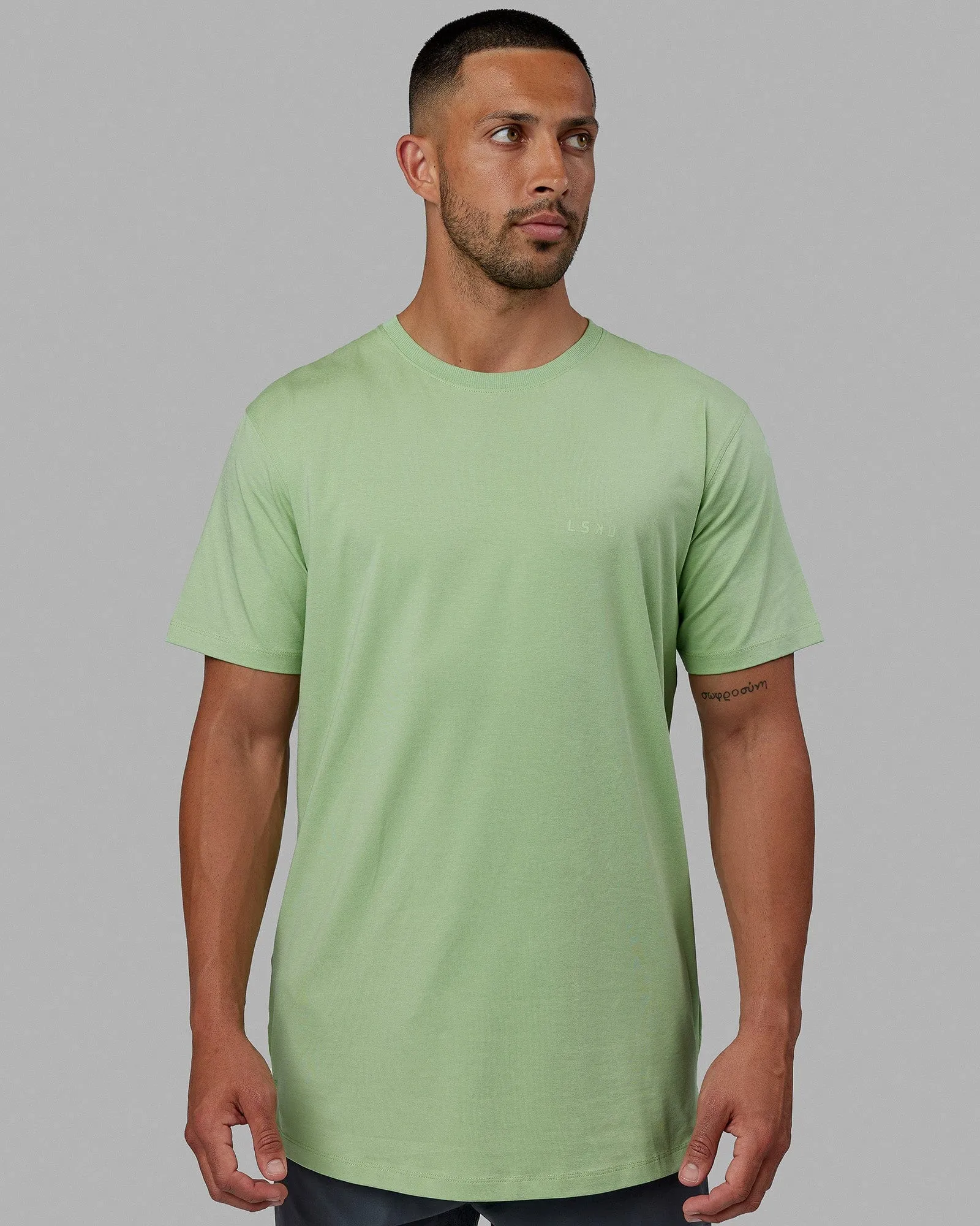 Deluxe PimaFLX Tee - Green Fig sold by LSKD product image thumbnail 2